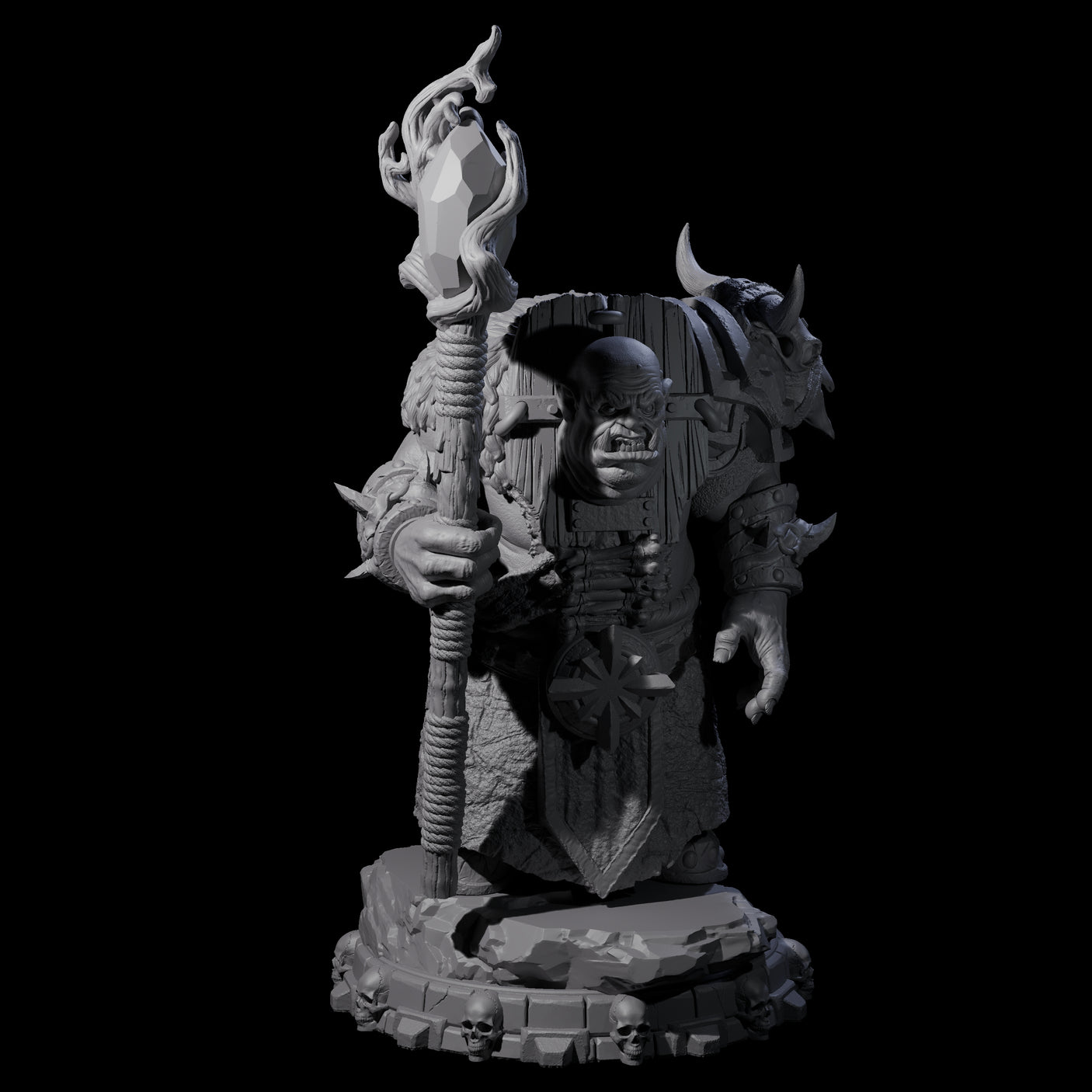 Savage Skullmarch Ogre I Miniature for Dungeons and Dragons, Pathfinder or other TTRPGs