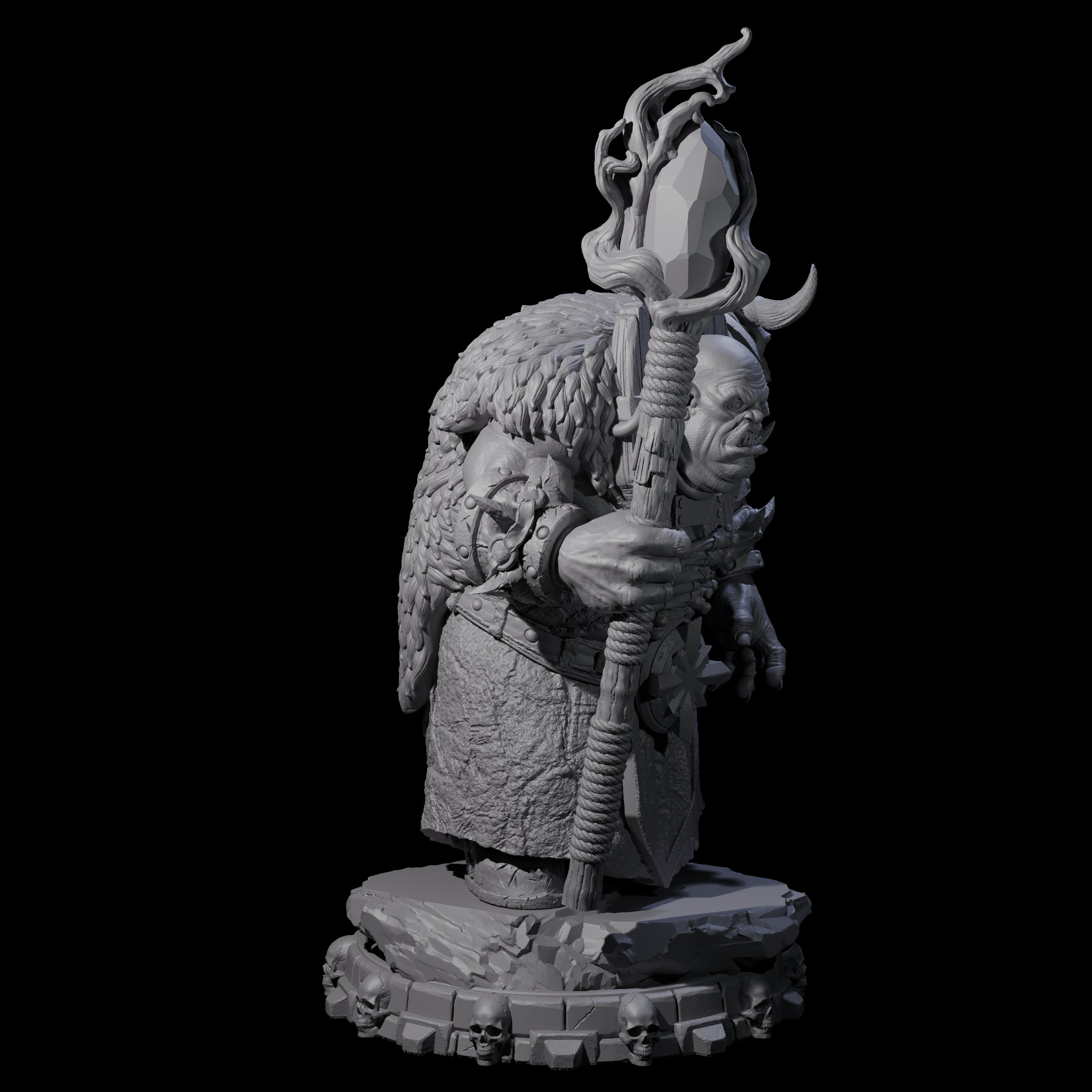Savage Skullmarch Ogre I Miniature for Dungeons and Dragons, Pathfinder or other TTRPGs