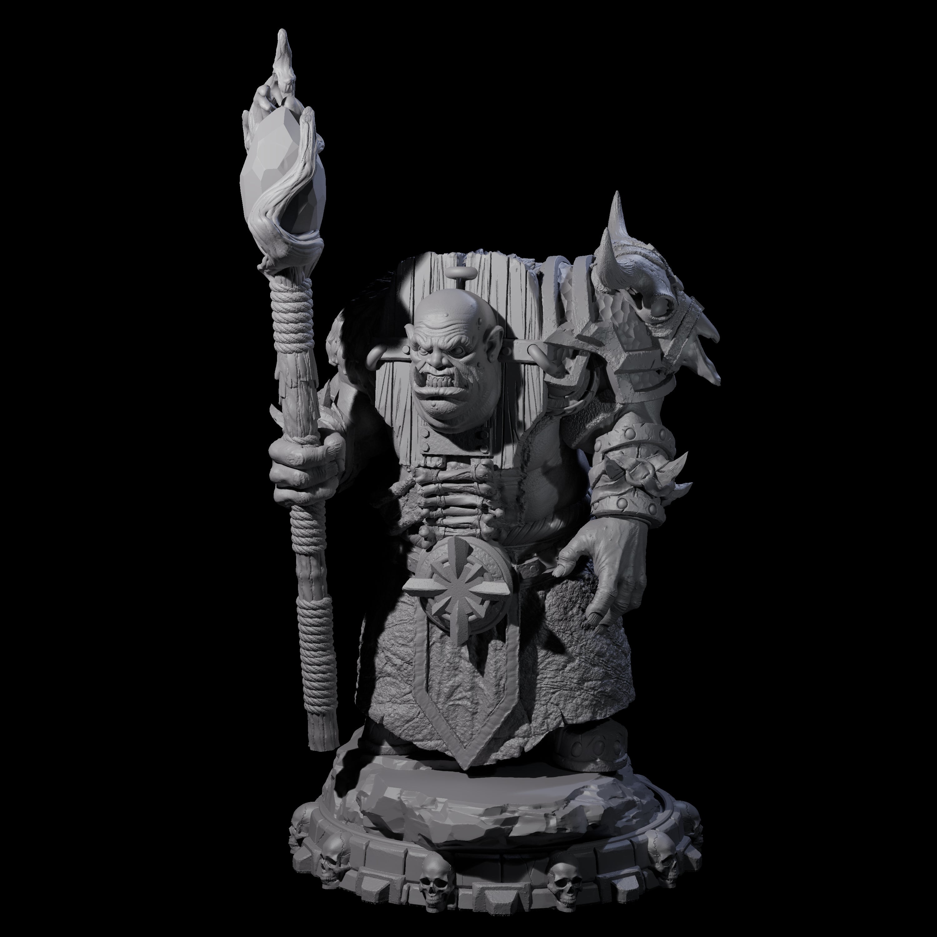 Savage Skullmarch Ogre I Miniature for Dungeons and Dragons, Pathfinder or other TTRPGs