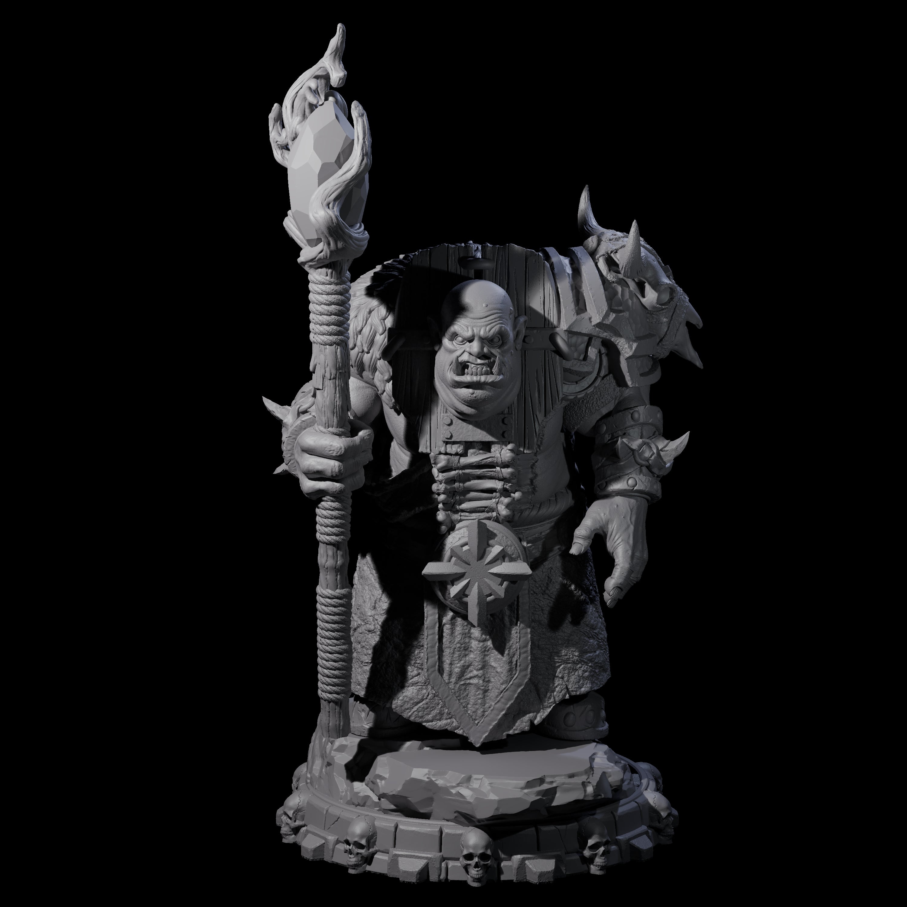 Savage Skullmarch Ogre I Miniature for Dungeons and Dragons, Pathfinder or other TTRPGs