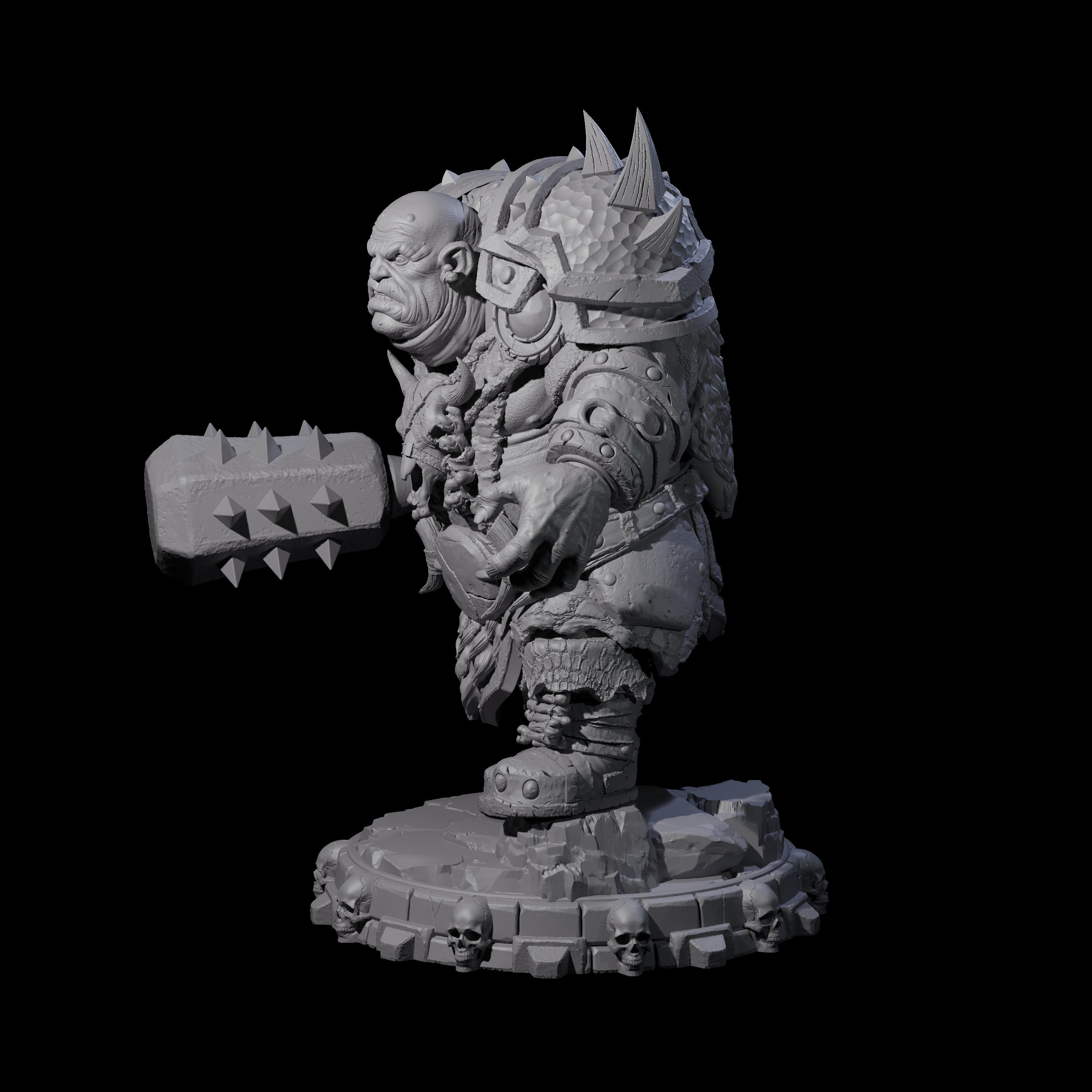 Savage Skullmarch Ogre J Miniature for Dungeons and Dragons, Pathfinder or other TTRPGs