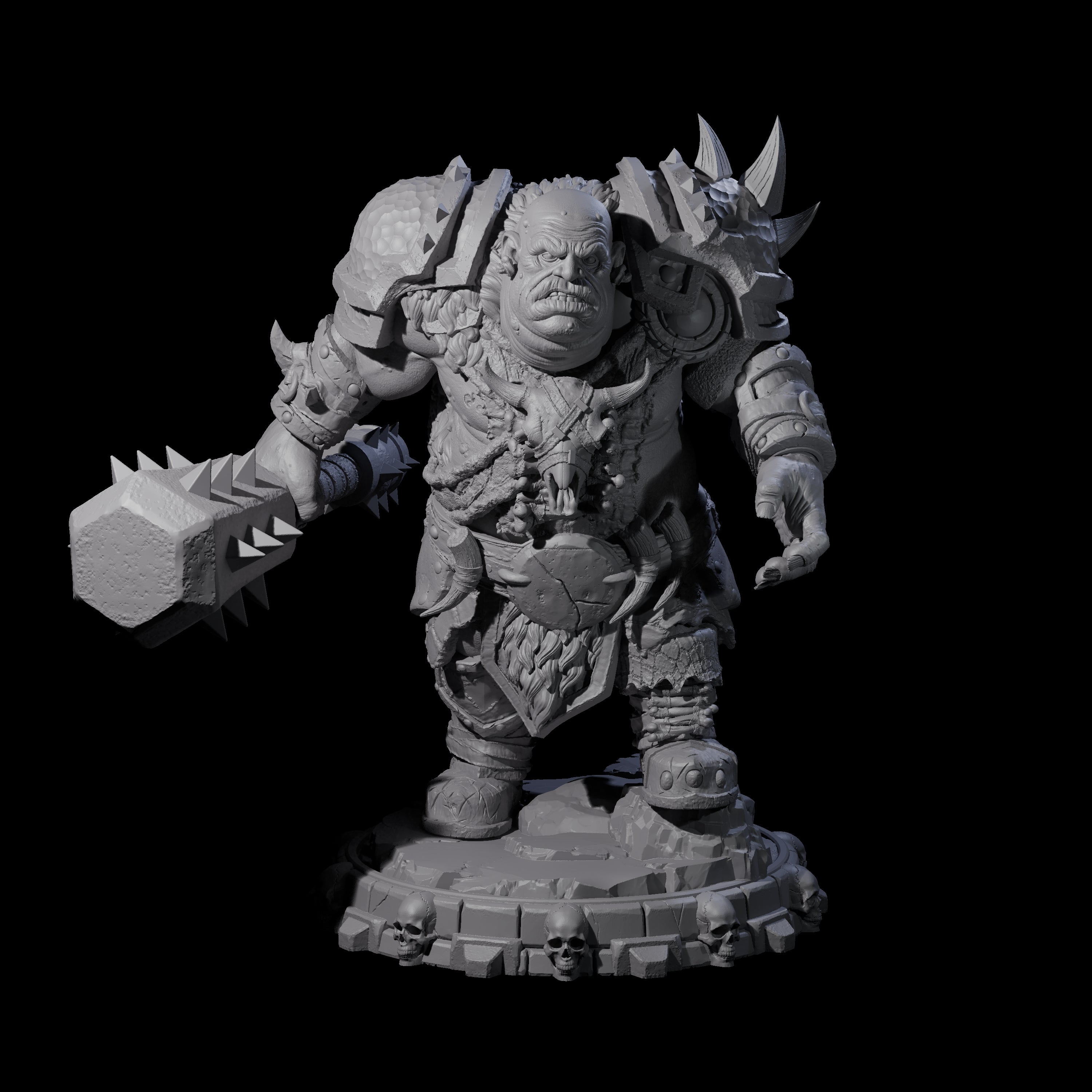 Savage Skullmarch Ogre J Miniature for Dungeons and Dragons, Pathfinder or other TTRPGs