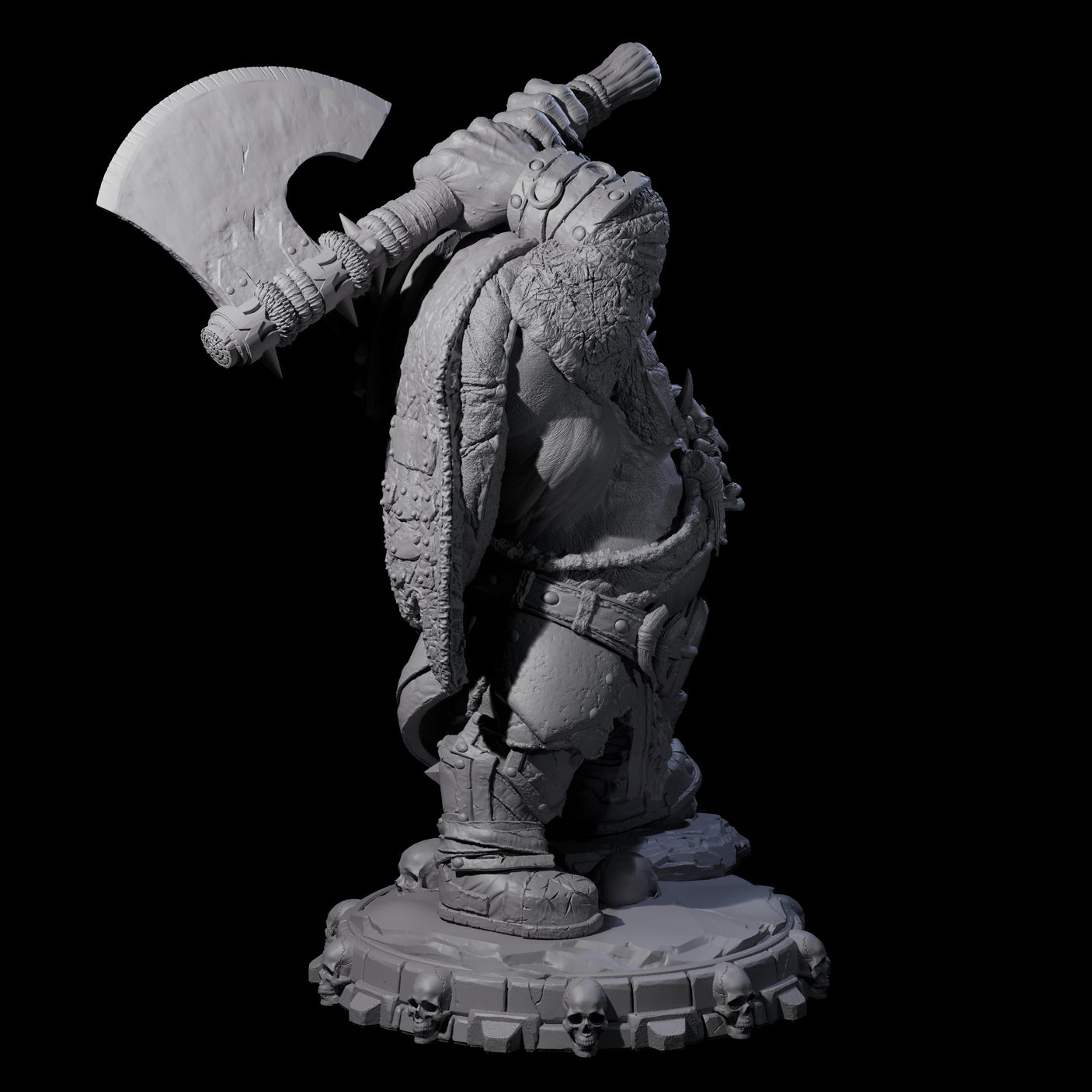 Savage Skullmarch Ogre K Miniature for Dungeons and Dragons, Pathfinder or other TTRPGs