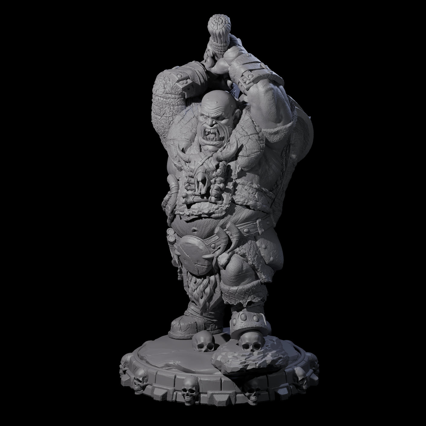 Savage Skullmarch Ogre K Miniature for Dungeons and Dragons, Pathfinder or other TTRPGs