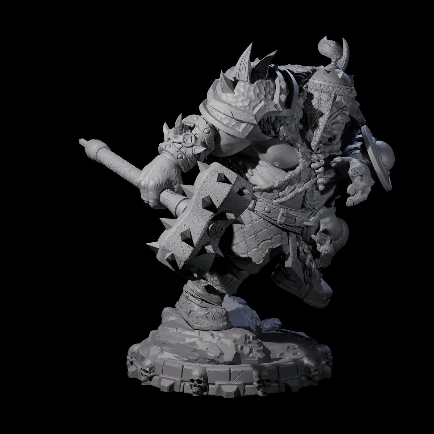 Savage Skullmarch Ogre L Miniature for Dungeons and Dragons, Pathfinder or other TTRPGs