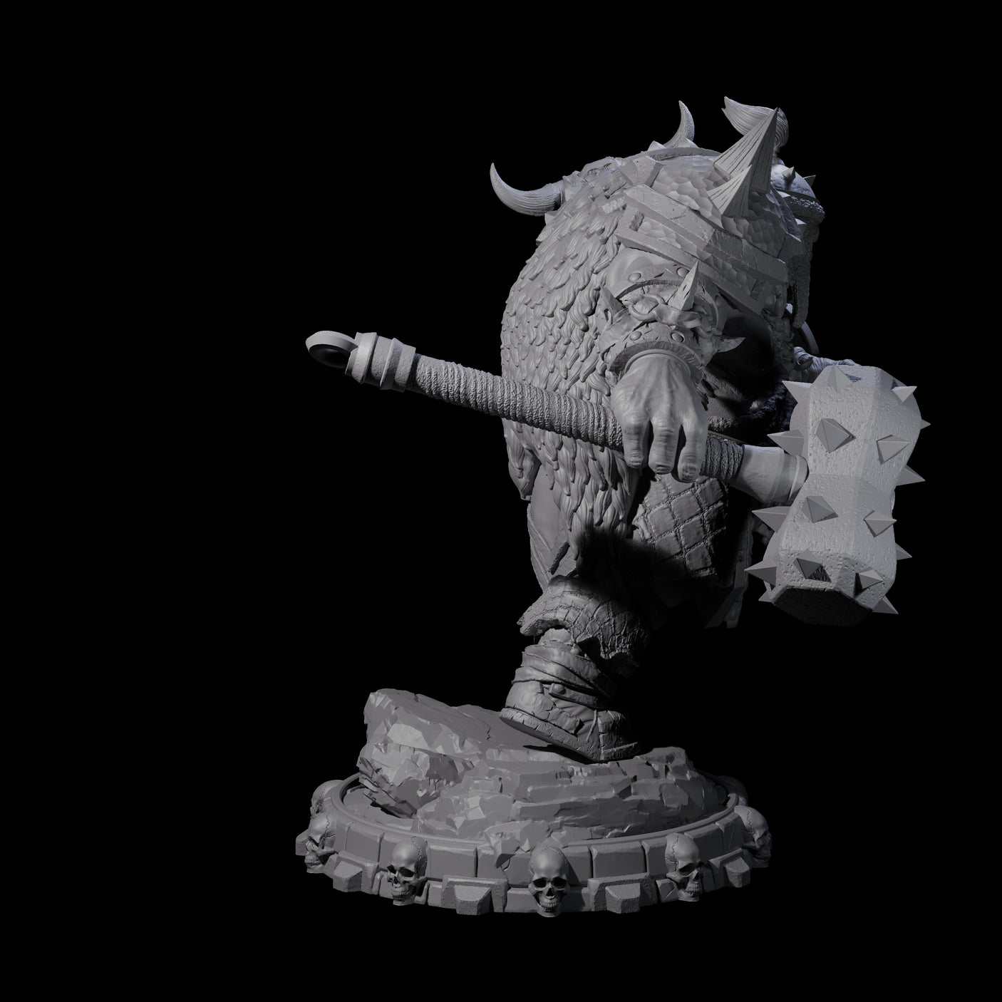 Savage Skullmarch Ogre L Miniature for Dungeons and Dragons, Pathfinder or other TTRPGs