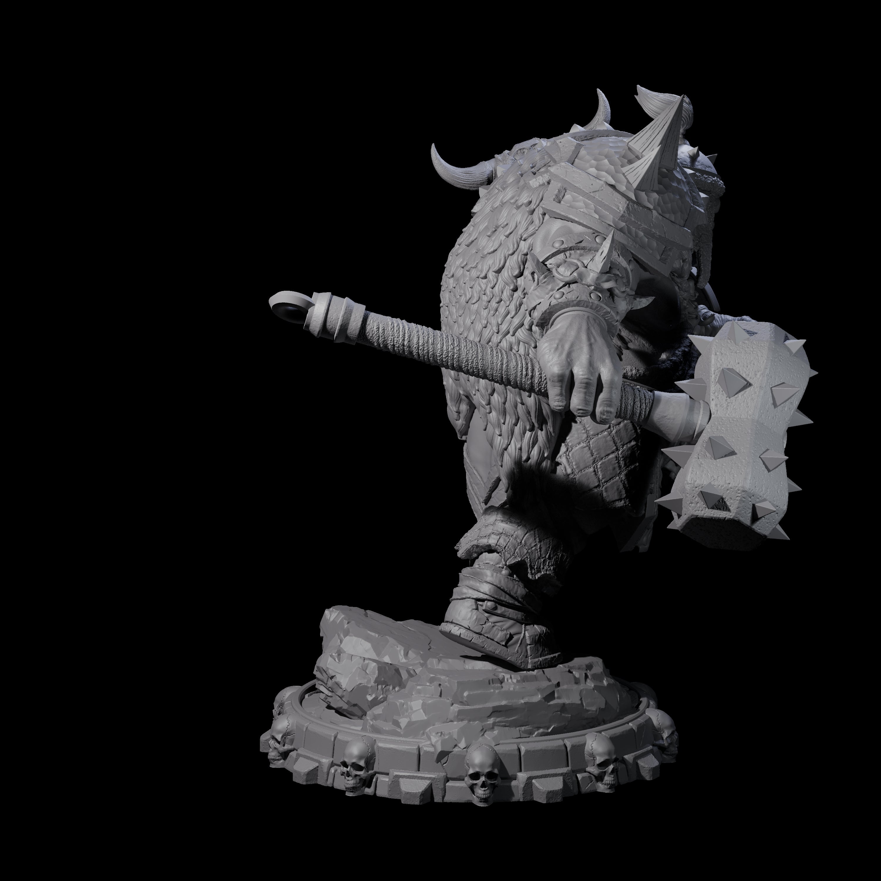 Savage Skullmarch Ogre L Miniature for Dungeons and Dragons, Pathfinder or other TTRPGs