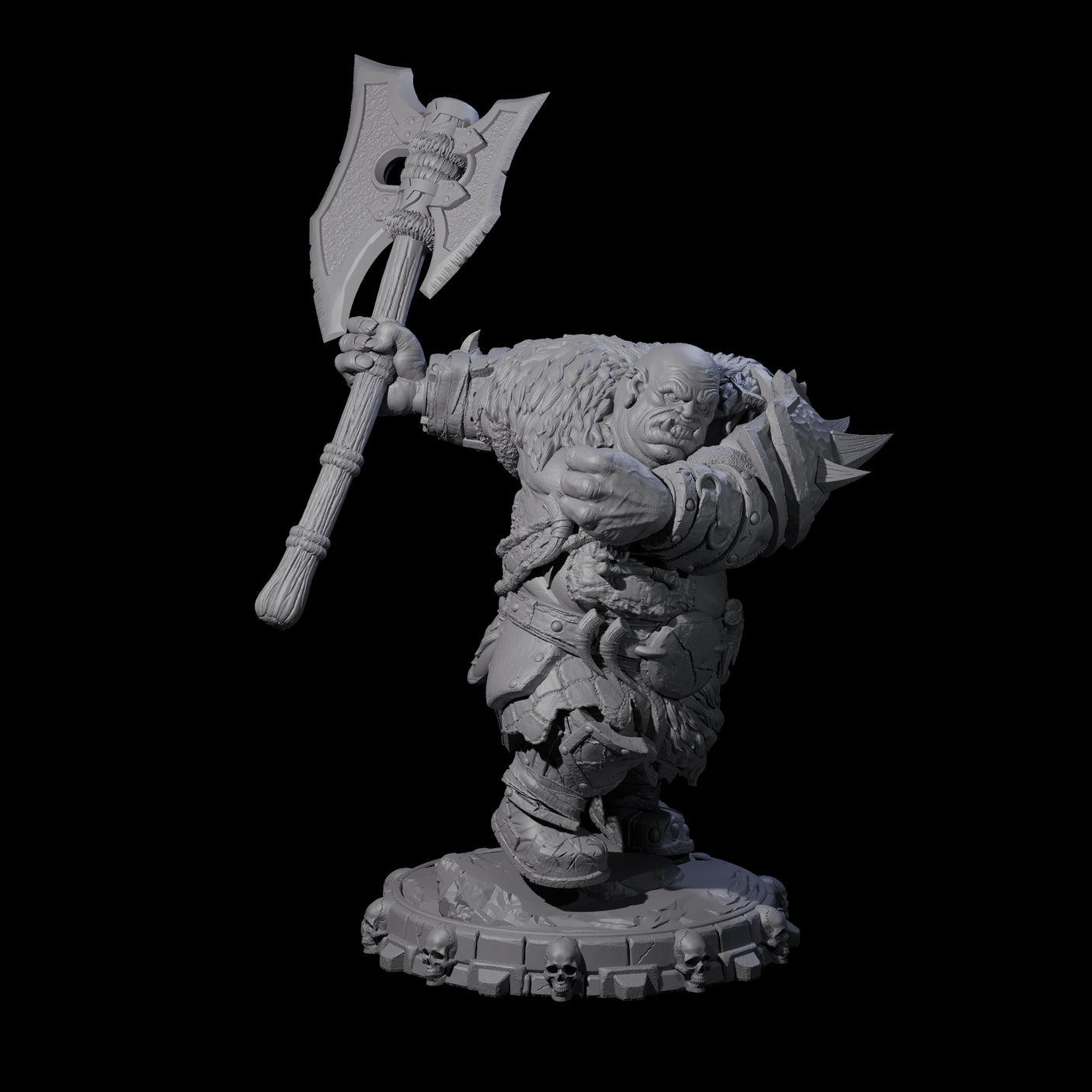 Savage Skullmarch Ogre M Miniature for Dungeons and Dragons, Pathfinder or other TTRPGs
