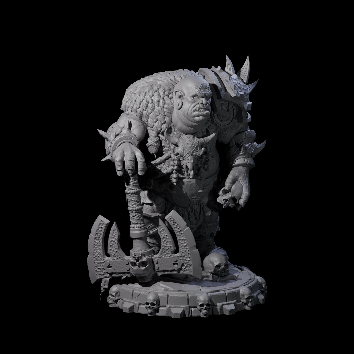 Savage Skullmarch Ogre O Miniature for Dungeons and Dragons, Pathfinder or other TTRPGs