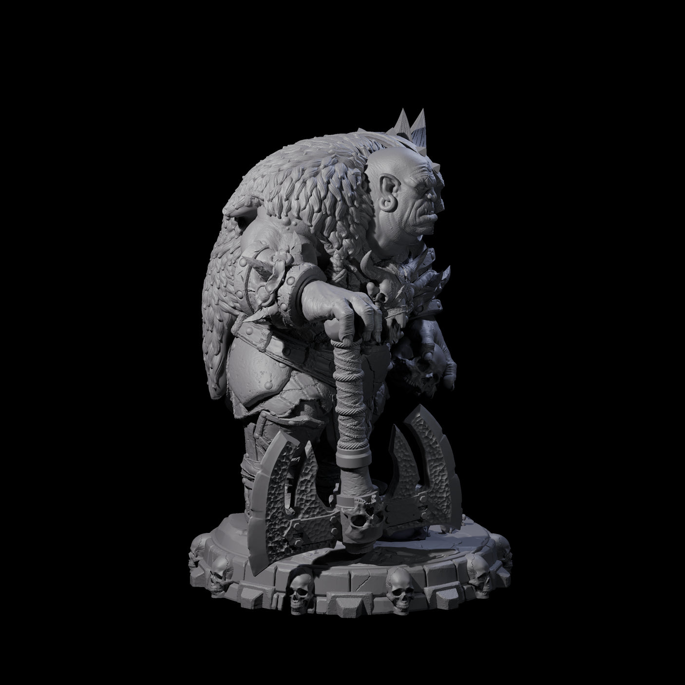 Savage Skullmarch Ogre O Miniature for Dungeons and Dragons, Pathfinder or other TTRPGs