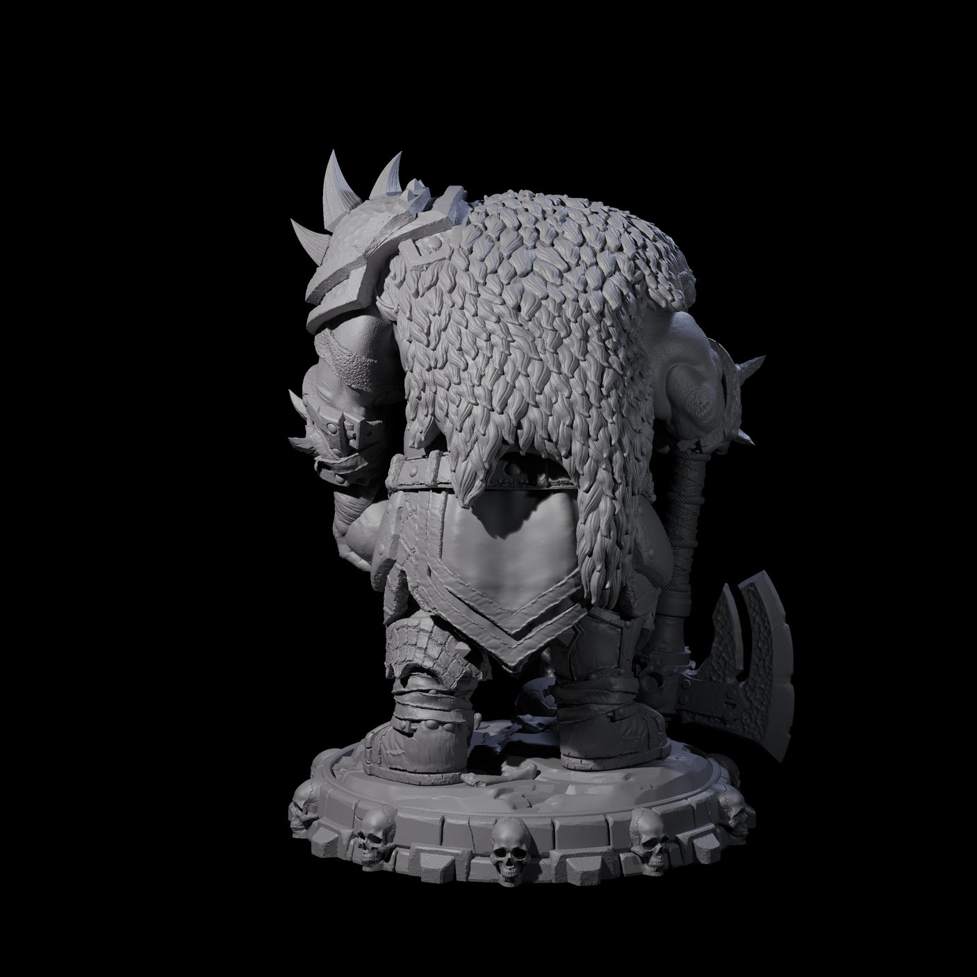 Savage Skullmarch Ogre O Miniature for Dungeons and Dragons, Pathfinder or other TTRPGs