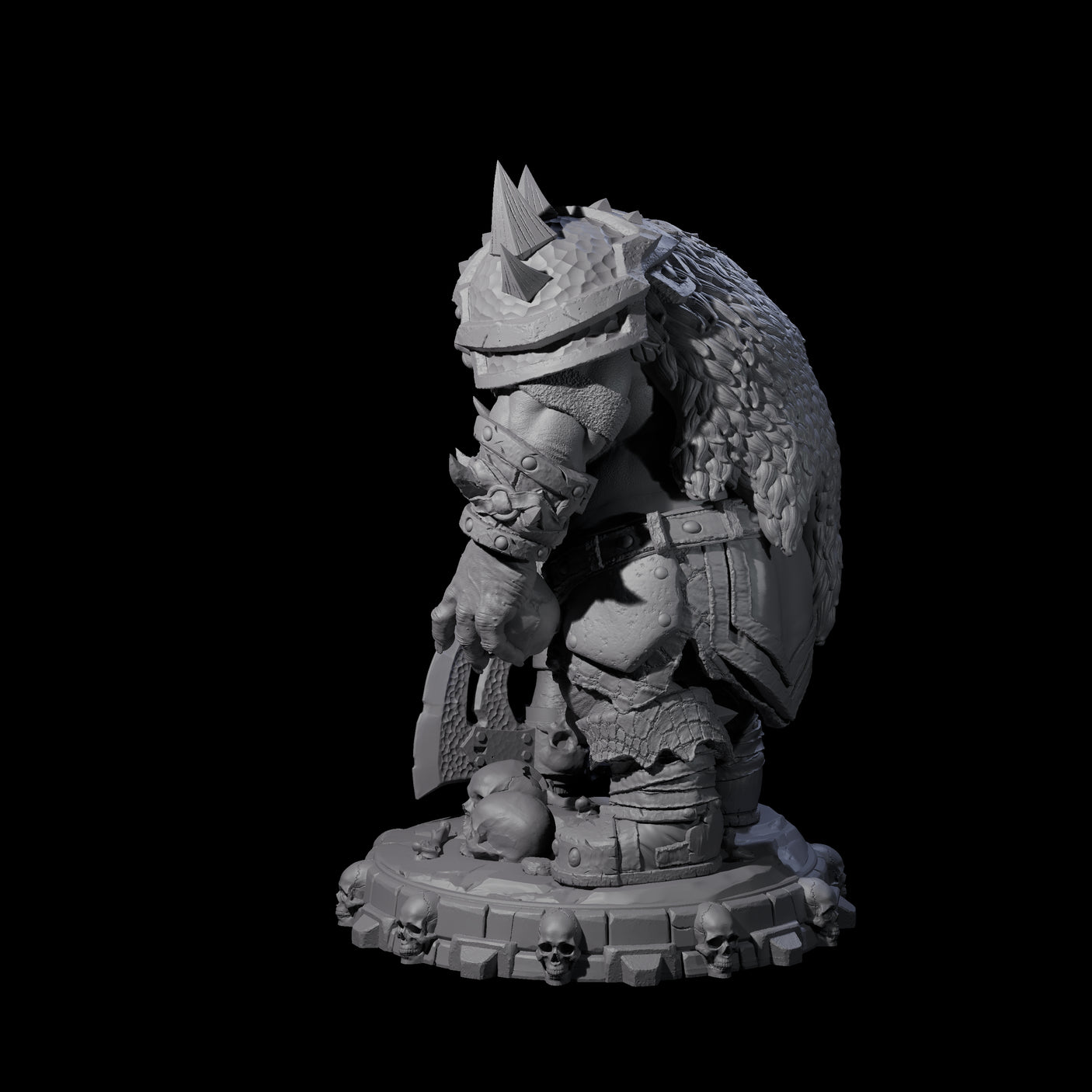 Savage Skullmarch Ogre O Miniature for Dungeons and Dragons, Pathfinder or other TTRPGs