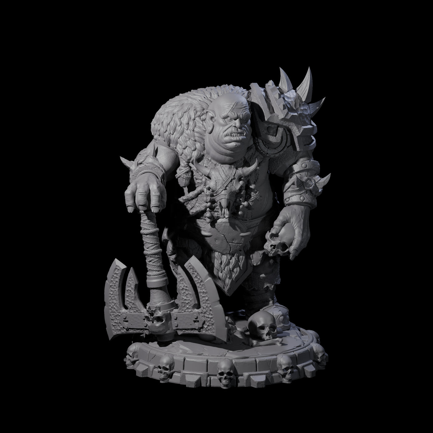 Savage Skullmarch Ogre O Miniature for Dungeons and Dragons, Pathfinder or other TTRPGs