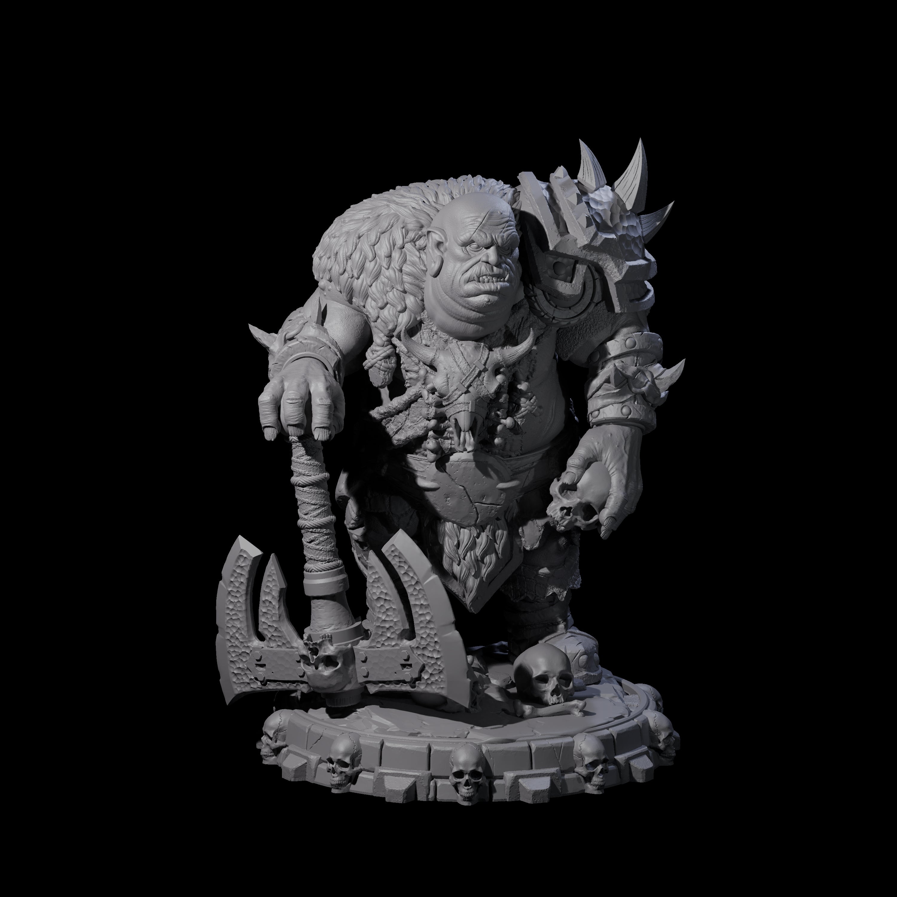 Savage Skullmarch Ogre O Miniature for Dungeons and Dragons, Pathfinder or other TTRPGs