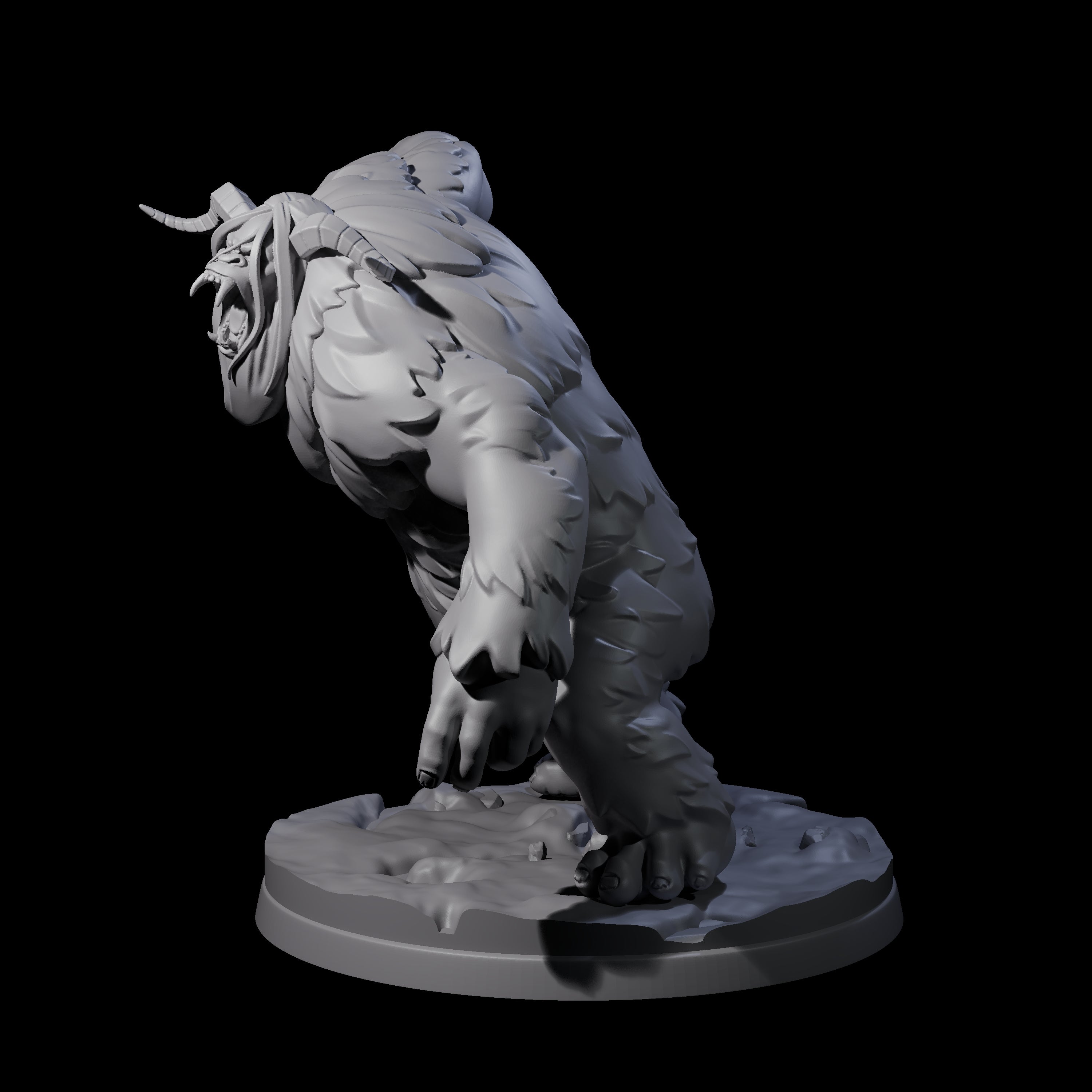 Savage Yeti Beast Miniature for Dungeons and Dragons, Pathfinder or other TTRPGs