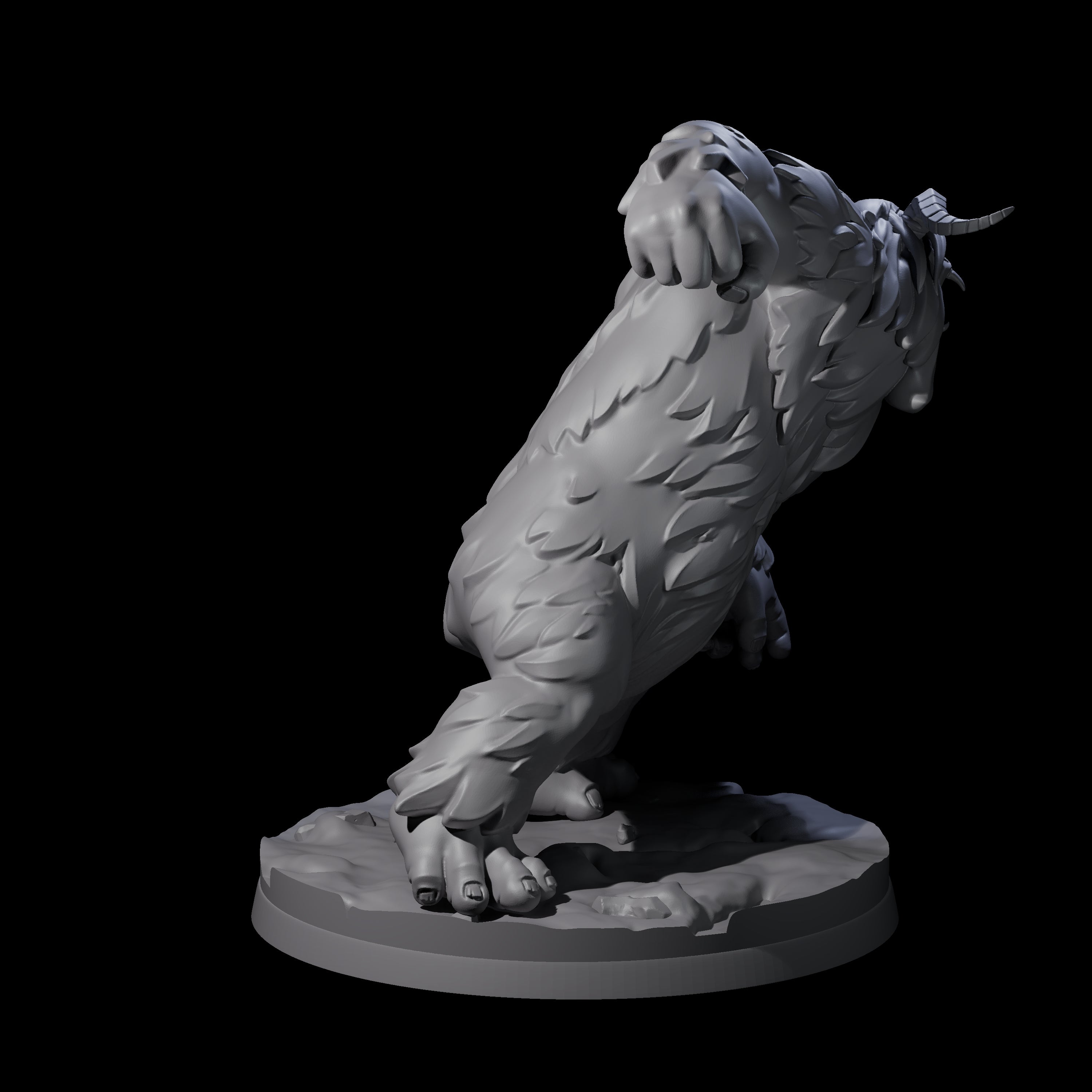 Savage Yeti Beast Miniature for Dungeons and Dragons, Pathfinder or other TTRPGs