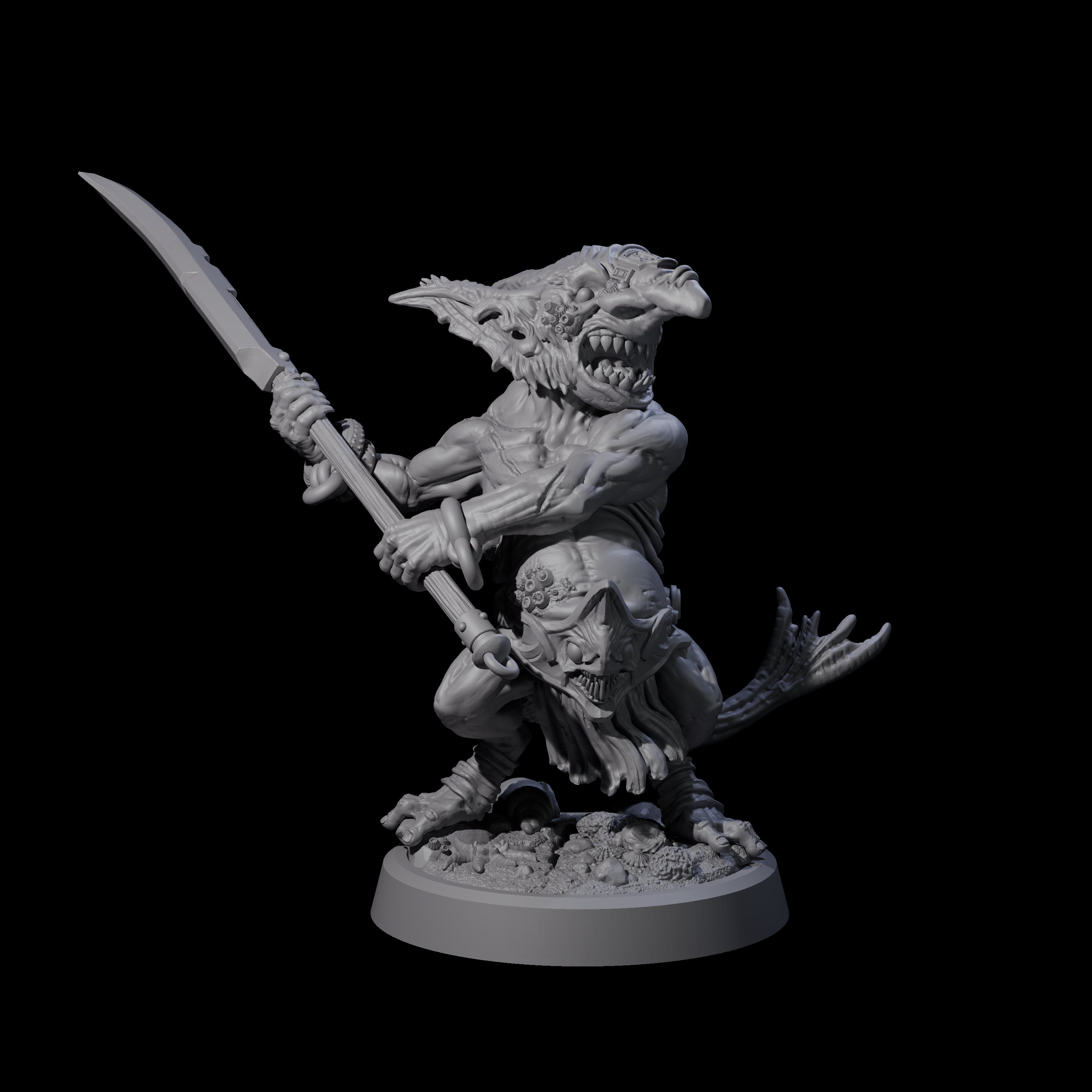 Scabby Brine Goblin A Miniature for Dungeons and Dragons, Pathfinder or other TTRPGs