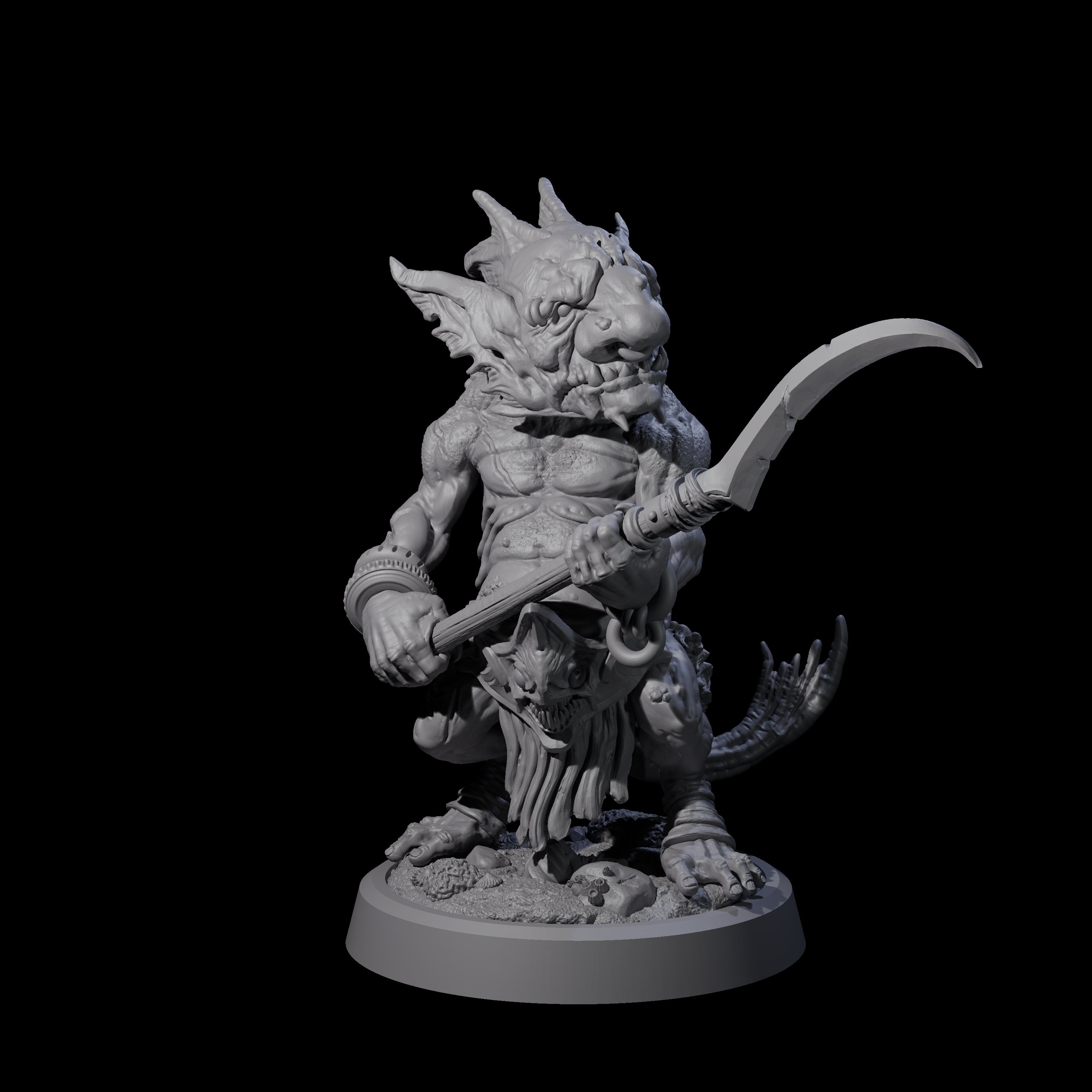Scabby Brine Goblin B Miniature for Dungeons and Dragons, Pathfinder or other TTRPGs