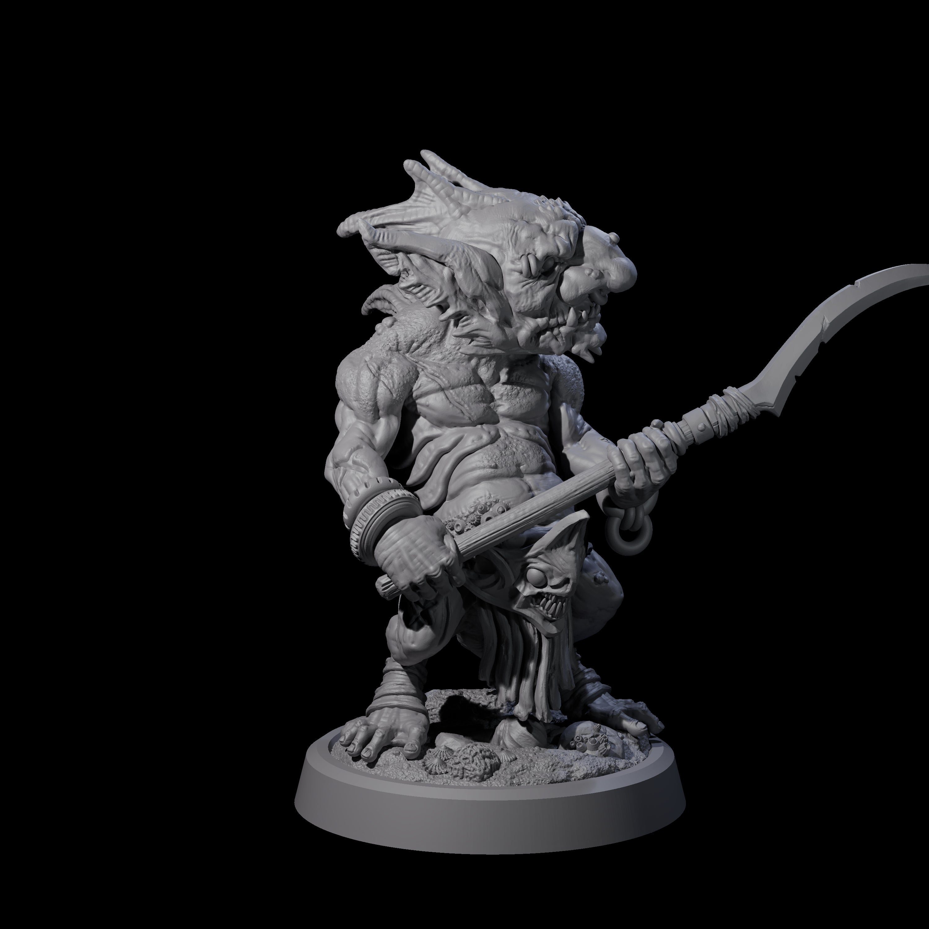 Scabby Brine Goblin B Miniature for Dungeons and Dragons, Pathfinder or other TTRPGs