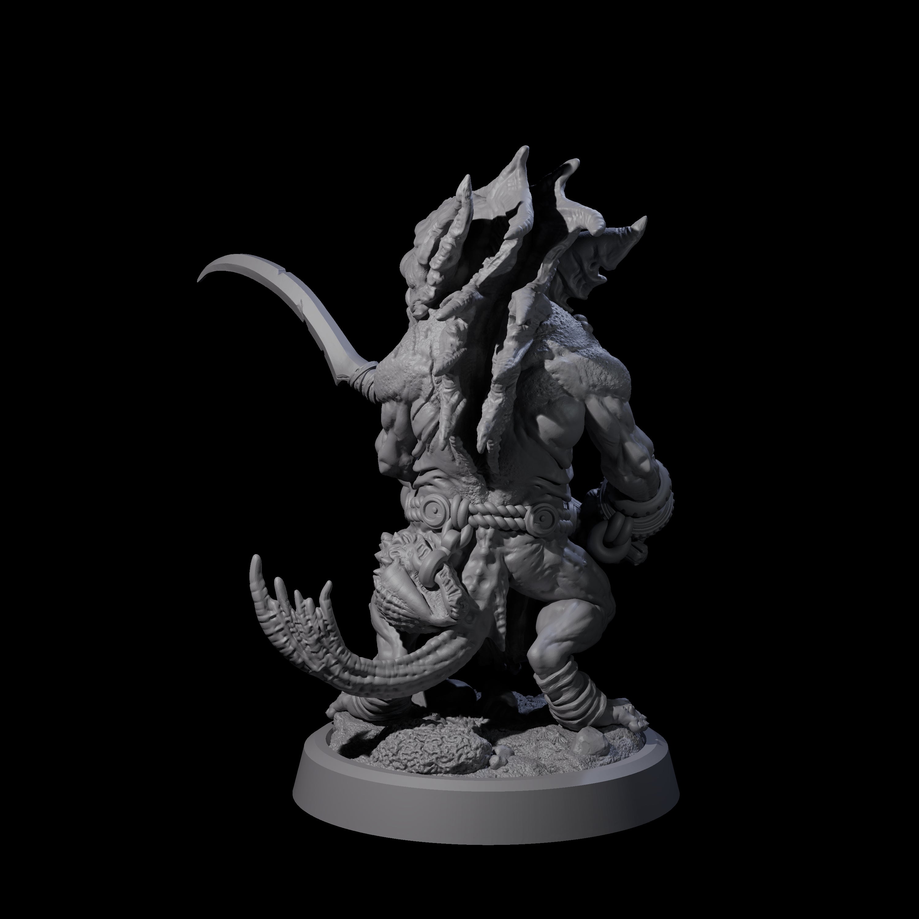 Scabby Brine Goblin B Miniature for Dungeons and Dragons, Pathfinder or other TTRPGs