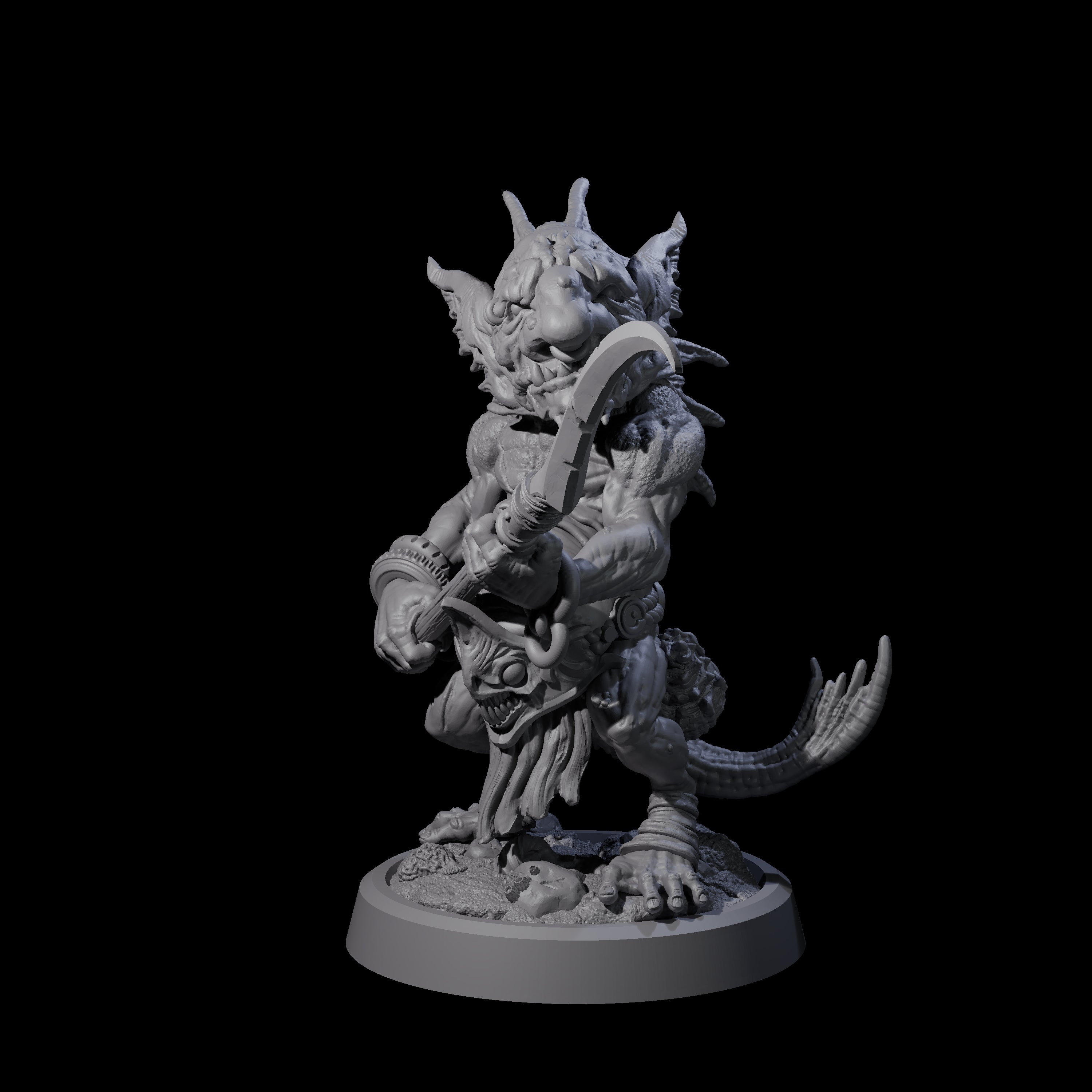 Scabby Brine Goblin B Miniature for Dungeons and Dragons, Pathfinder or other TTRPGs