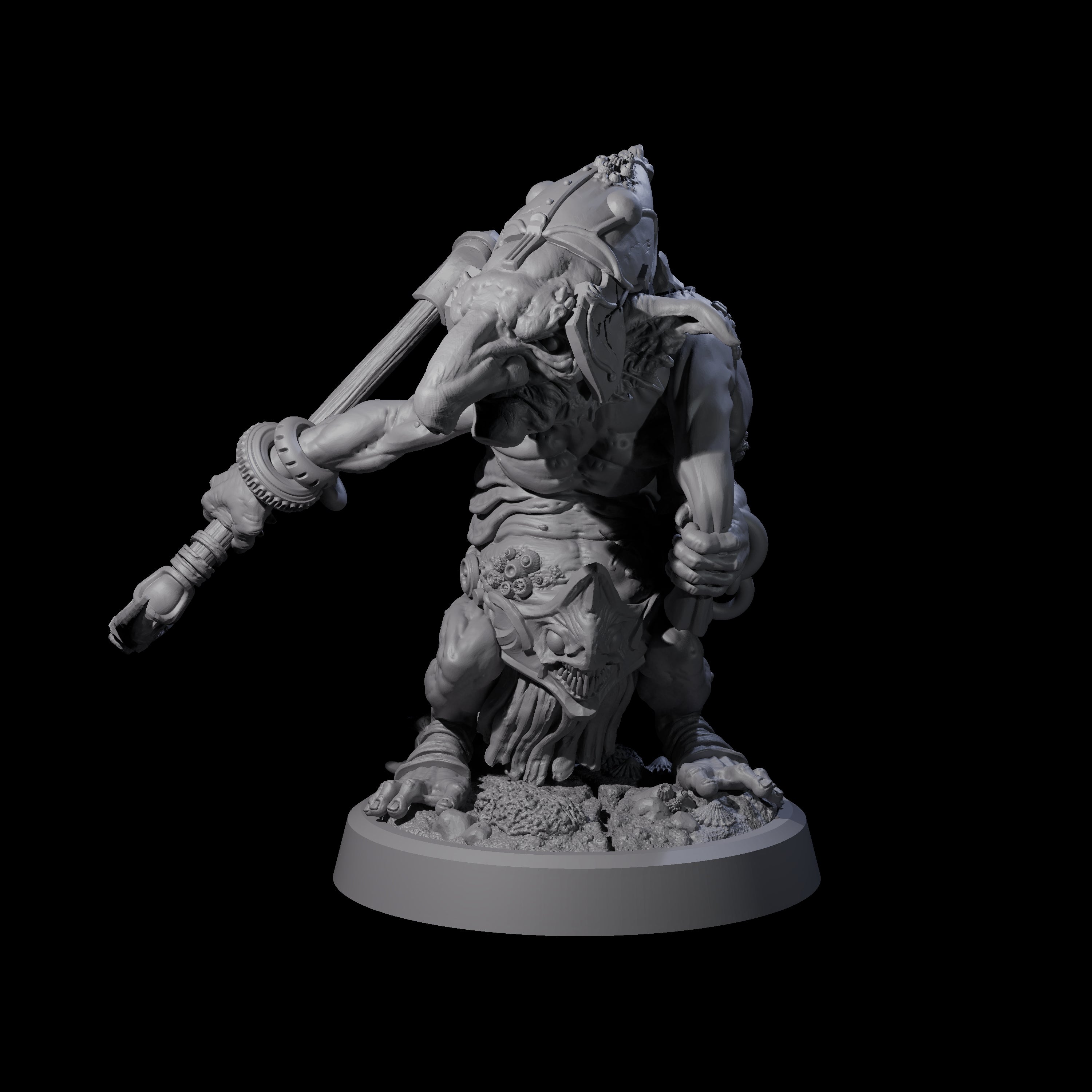 Scabby Brine Goblin C Miniature for Dungeons and Dragons, Pathfinder or other TTRPGs