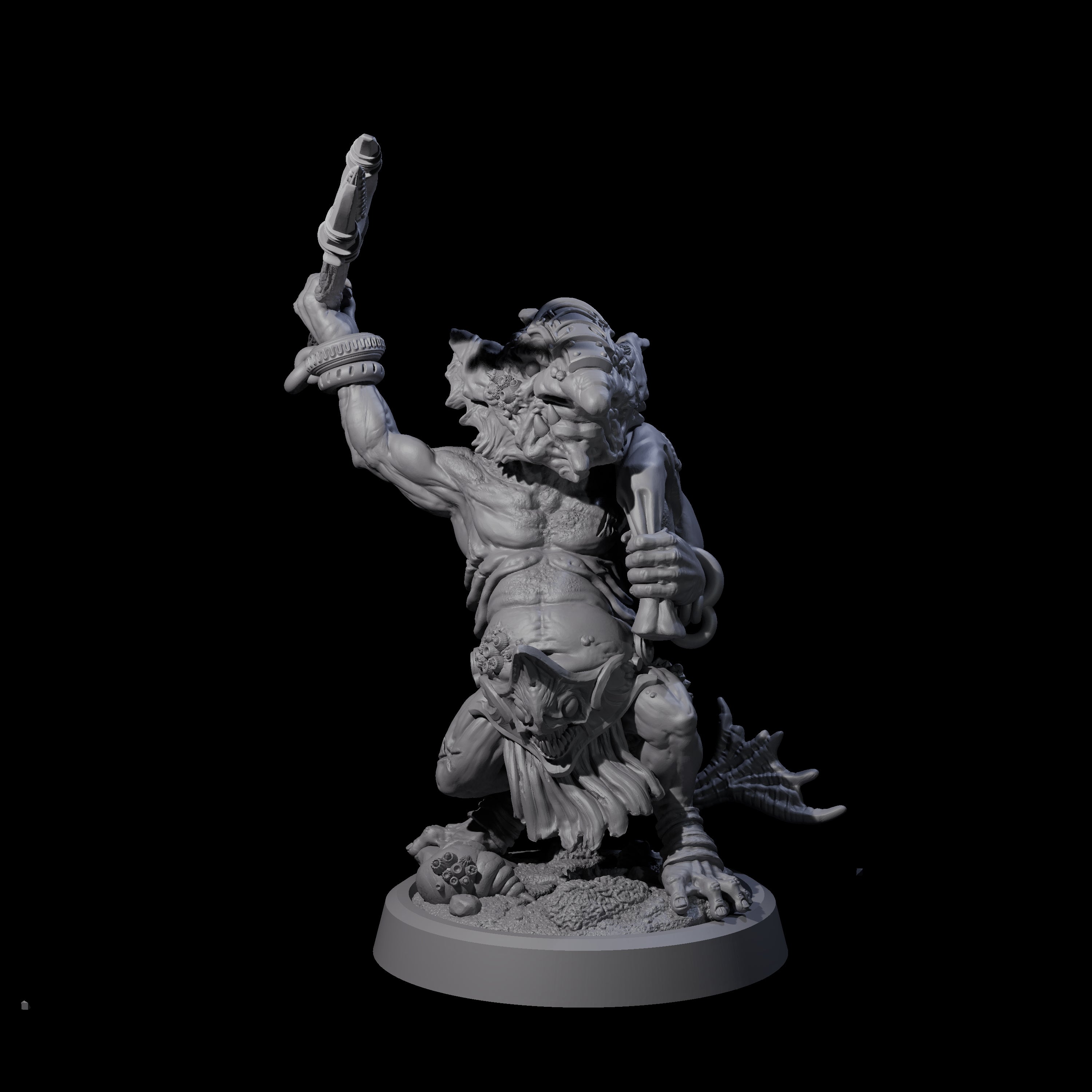 Scabby Brine Goblin D Miniature for Dungeons and Dragons, Pathfinder or other TTRPGs