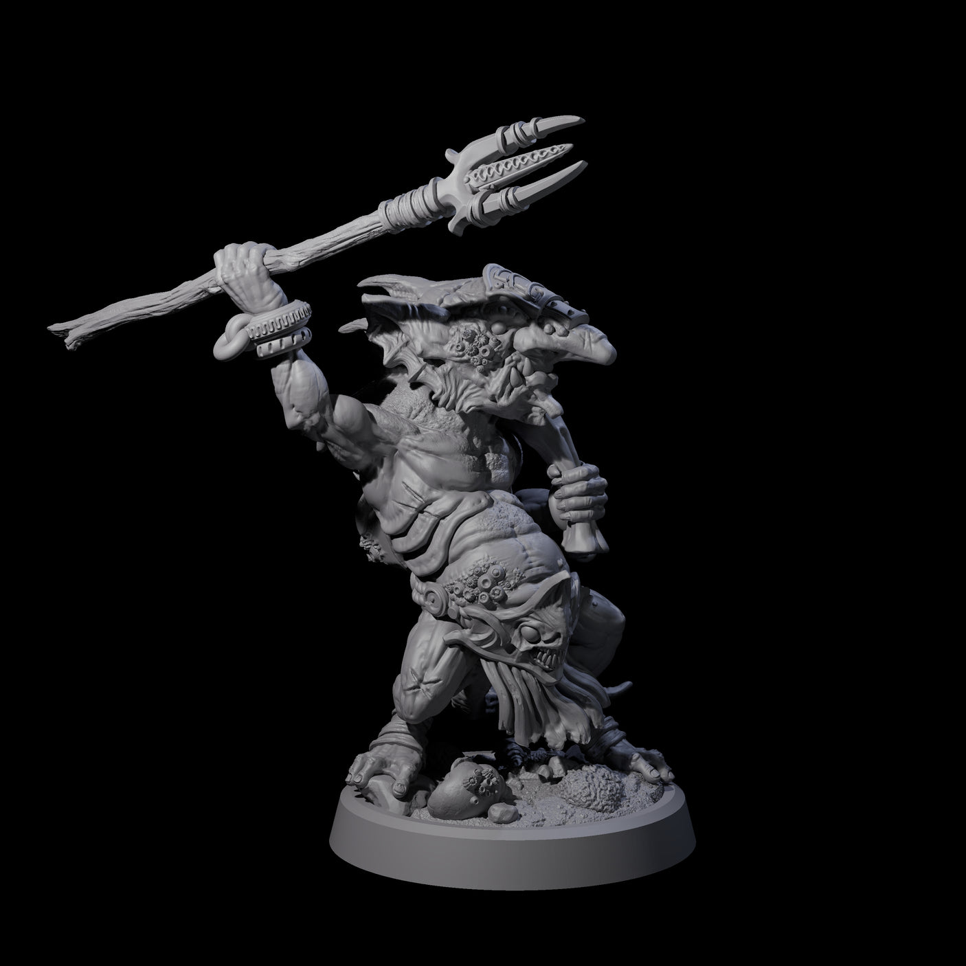 Scabby Brine Goblin D Miniature for Dungeons and Dragons, Pathfinder or other TTRPGs
