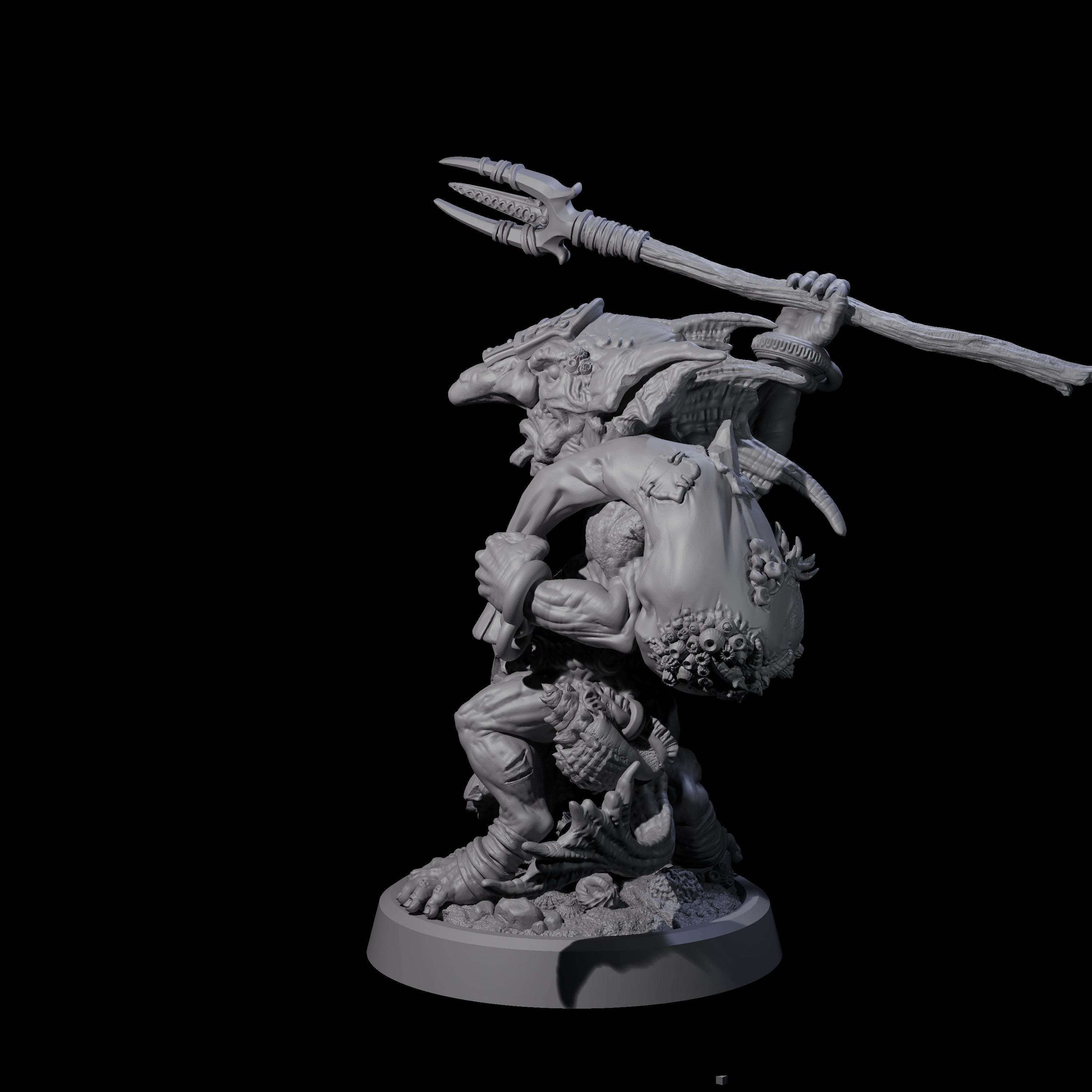 Scabby Brine Goblin D Miniature for Dungeons and Dragons, Pathfinder or other TTRPGs