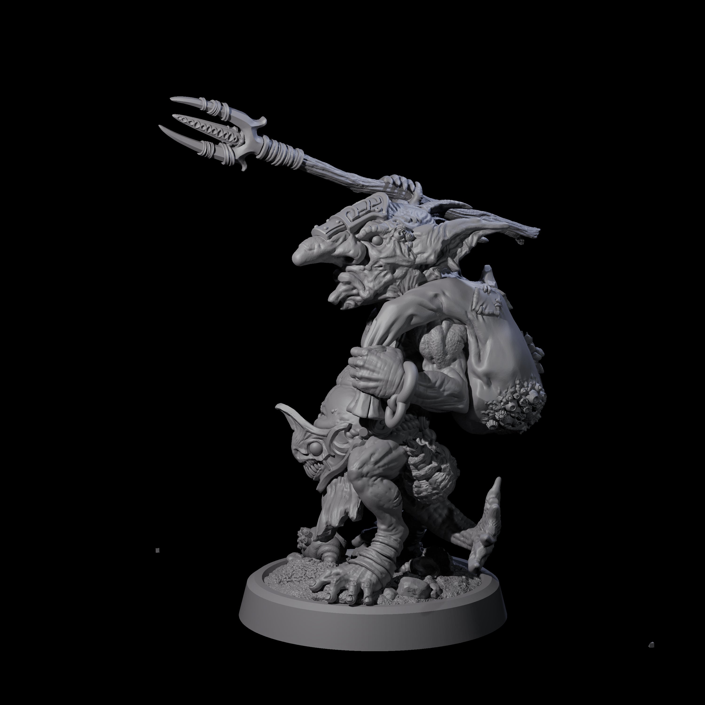 Scabby Brine Goblin D Miniature for Dungeons and Dragons, Pathfinder or other TTRPGs