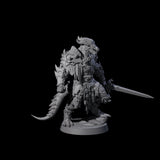 Scaled Dragonborn Swordsman Miniature for Dungeons and Dragons, Pathfinder or other TTRPGs