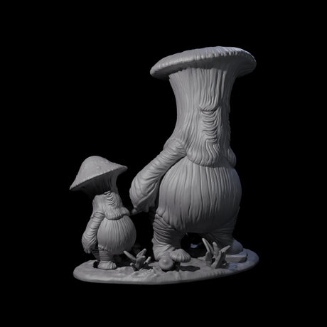 Scared Myconid Family Miniature for Dungeons and Dragons, Pathfinder or other TTRPGs