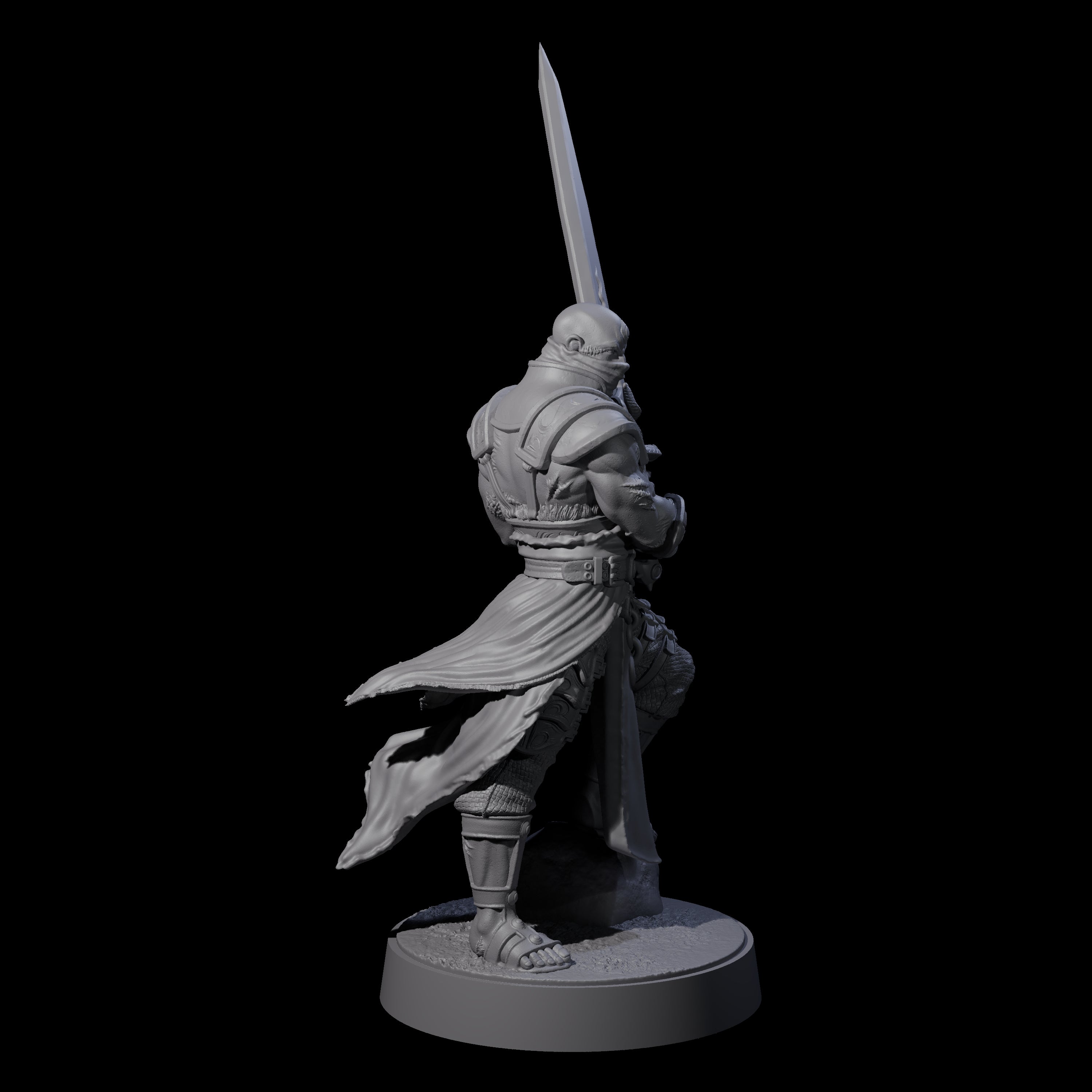 Scarred Barbarian Champion Miniature for Dungeons and Dragons, Pathfinder or other TTRPGs