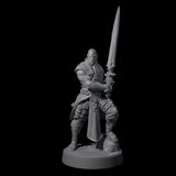 Scarred Barbarian Champion Miniature for Dungeons and Dragons, Pathfinder or other TTRPGs