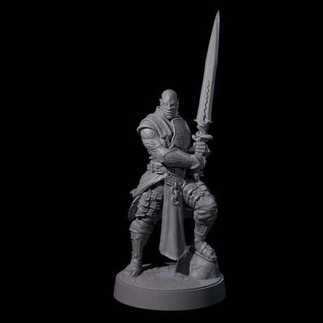 Scarred Barbarian Champion Miniature for Dungeons and Dragons, Pathfinder or other TTRPGs
