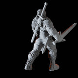 Scarred Monster Hunter Miniature for Dungeons and Dragons, Pathfinder or other TTRPGs