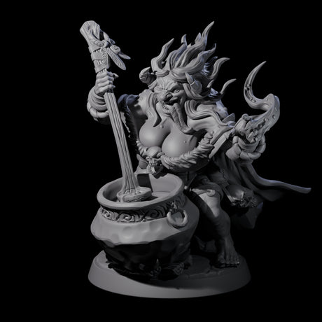 Scheming Forest Hags Miniature for Dungeons and Dragons, Pathfinder or other TTRPGs