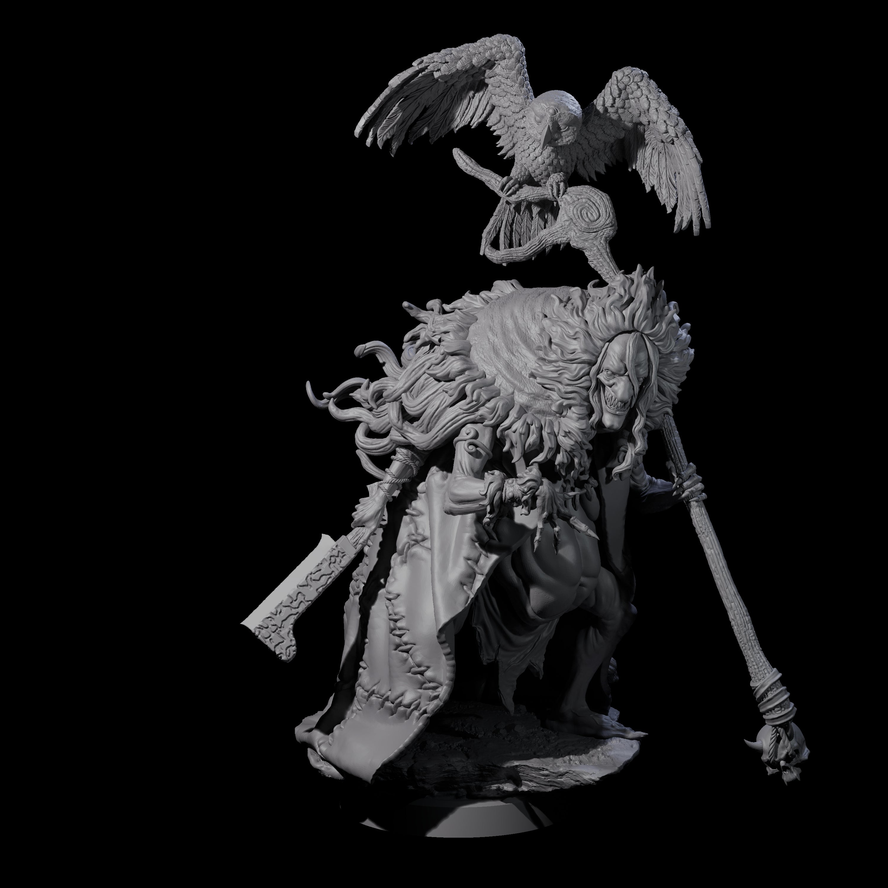 Scheming Hag Miniature for Dungeons and Dragons, Pathfinder or other TTRPGs