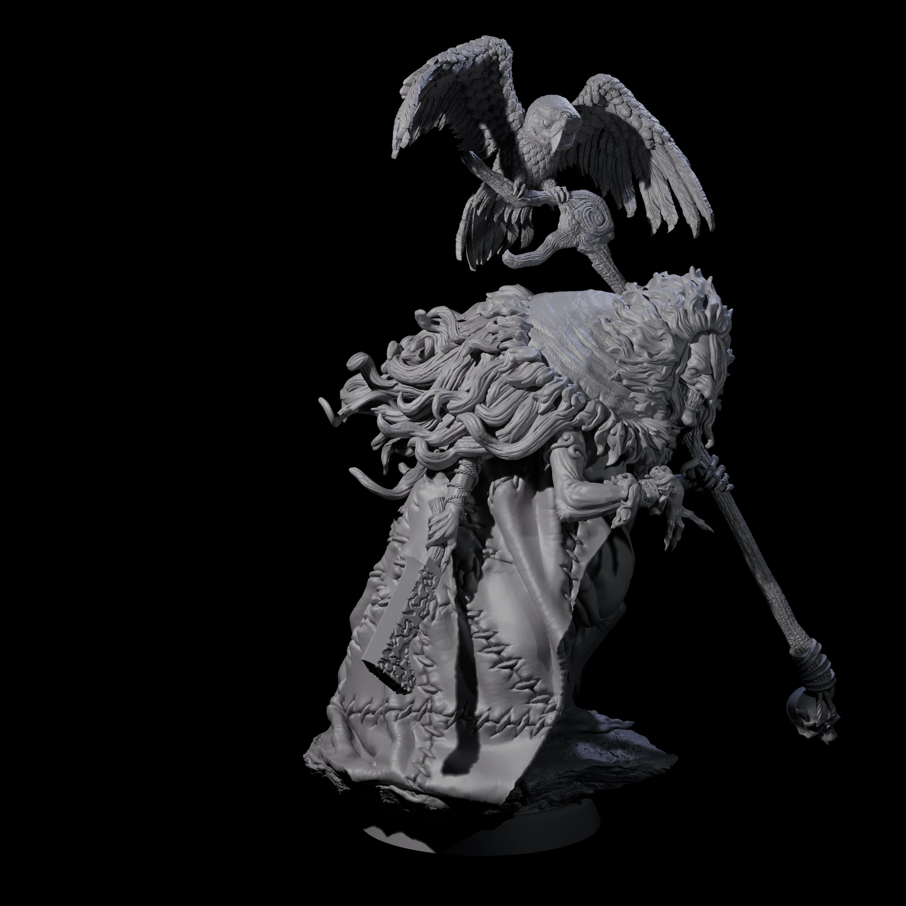 Scheming Hag Miniature for Dungeons and Dragons, Pathfinder or other TTRPGs