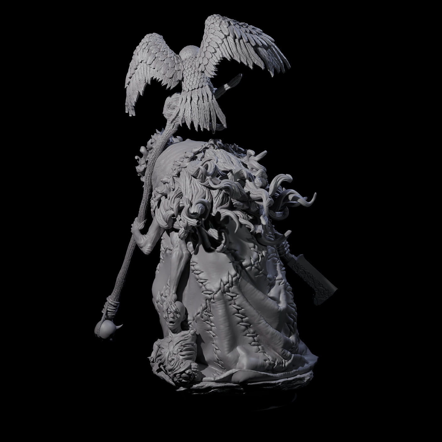 Scheming Hag Miniature for Dungeons and Dragons, Pathfinder or other TTRPGs