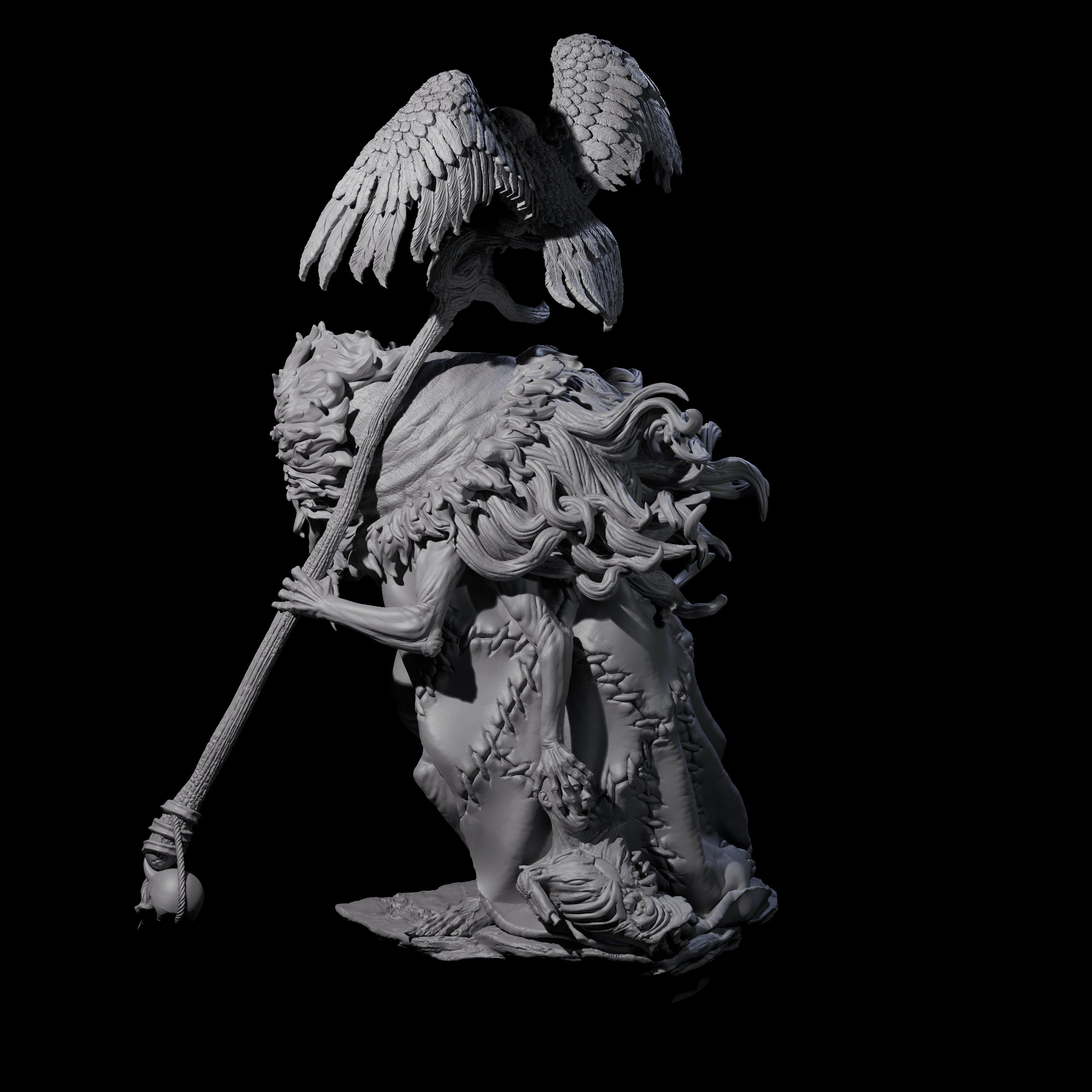 Scheming Hag Miniature for Dungeons and Dragons, Pathfinder or other TTRPGs