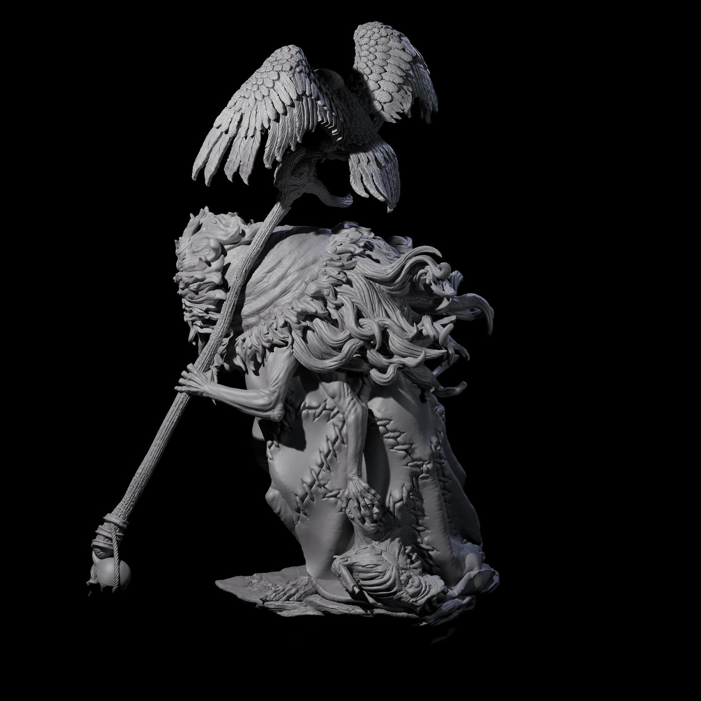 Scheming Hag Miniature for Dungeons and Dragons, Pathfinder or other TTRPGs