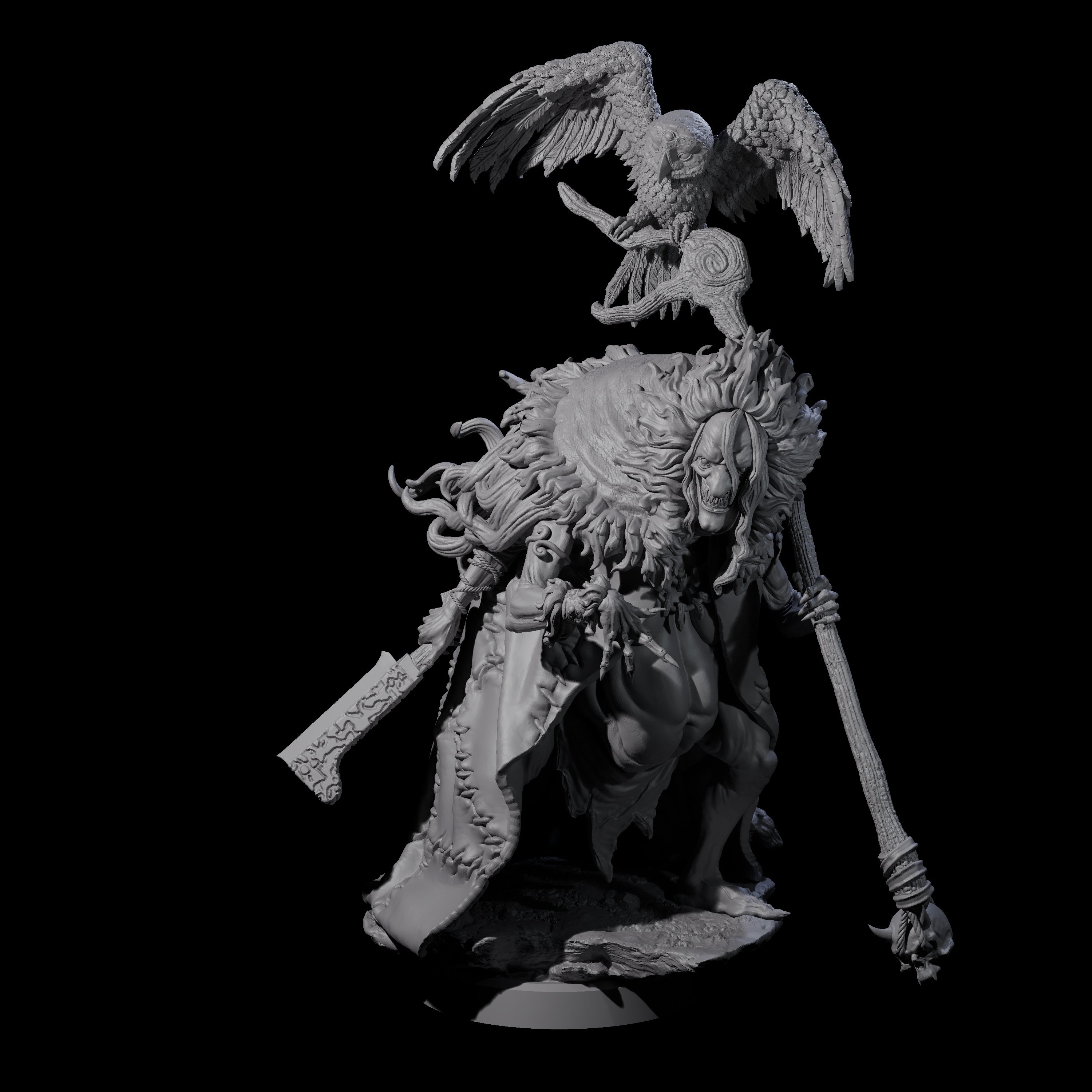Scheming Hag Miniature for Dungeons and Dragons, Pathfinder or other TTRPGs