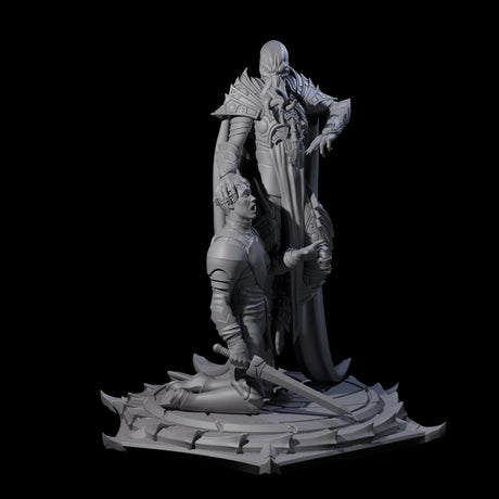 Scheming Mind Flayer Sorcerer B Miniature for Dungeons and Dragons, Pathfinder or other TTRPGs