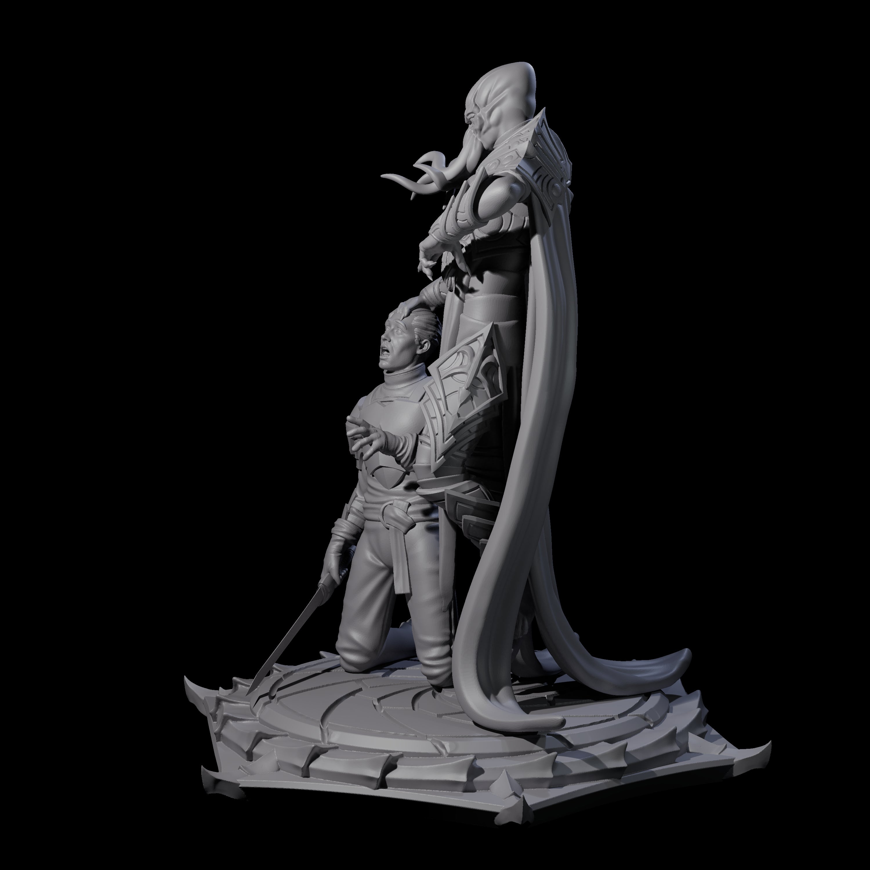 Scheming Mind Flayer Sorcerer B Miniature for Dungeons and Dragons, Pathfinder or other TTRPGs