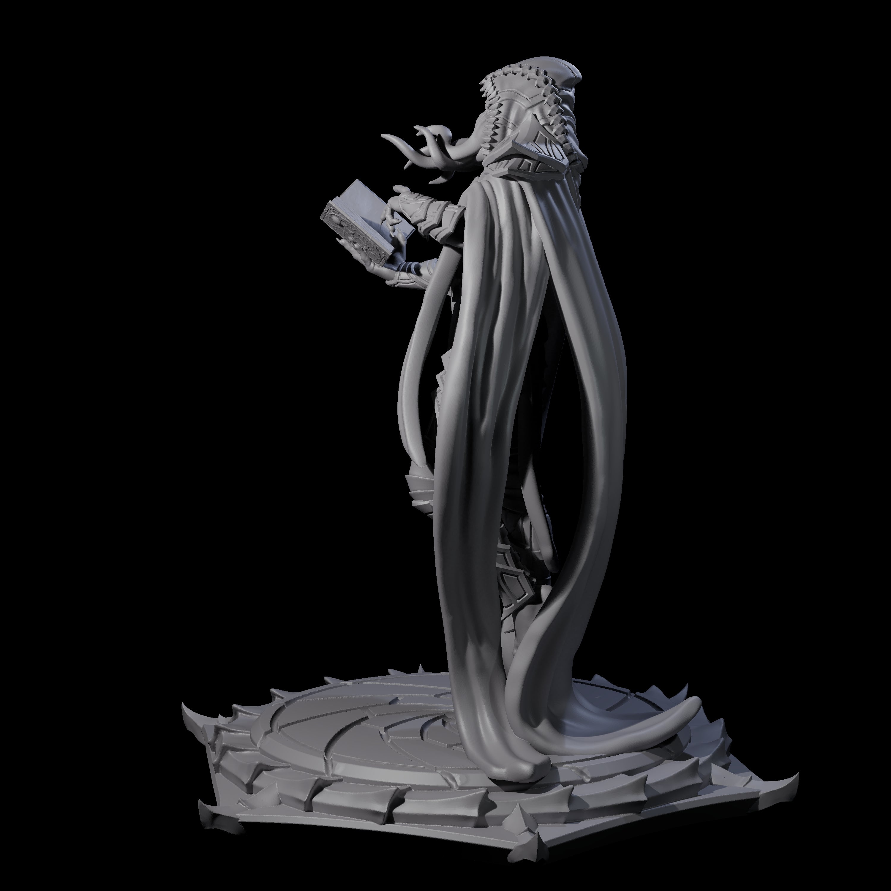 Scheming Mind Flayer Sorcerer C Miniature for Dungeons and Dragons, Pathfinder or other TTRPGs