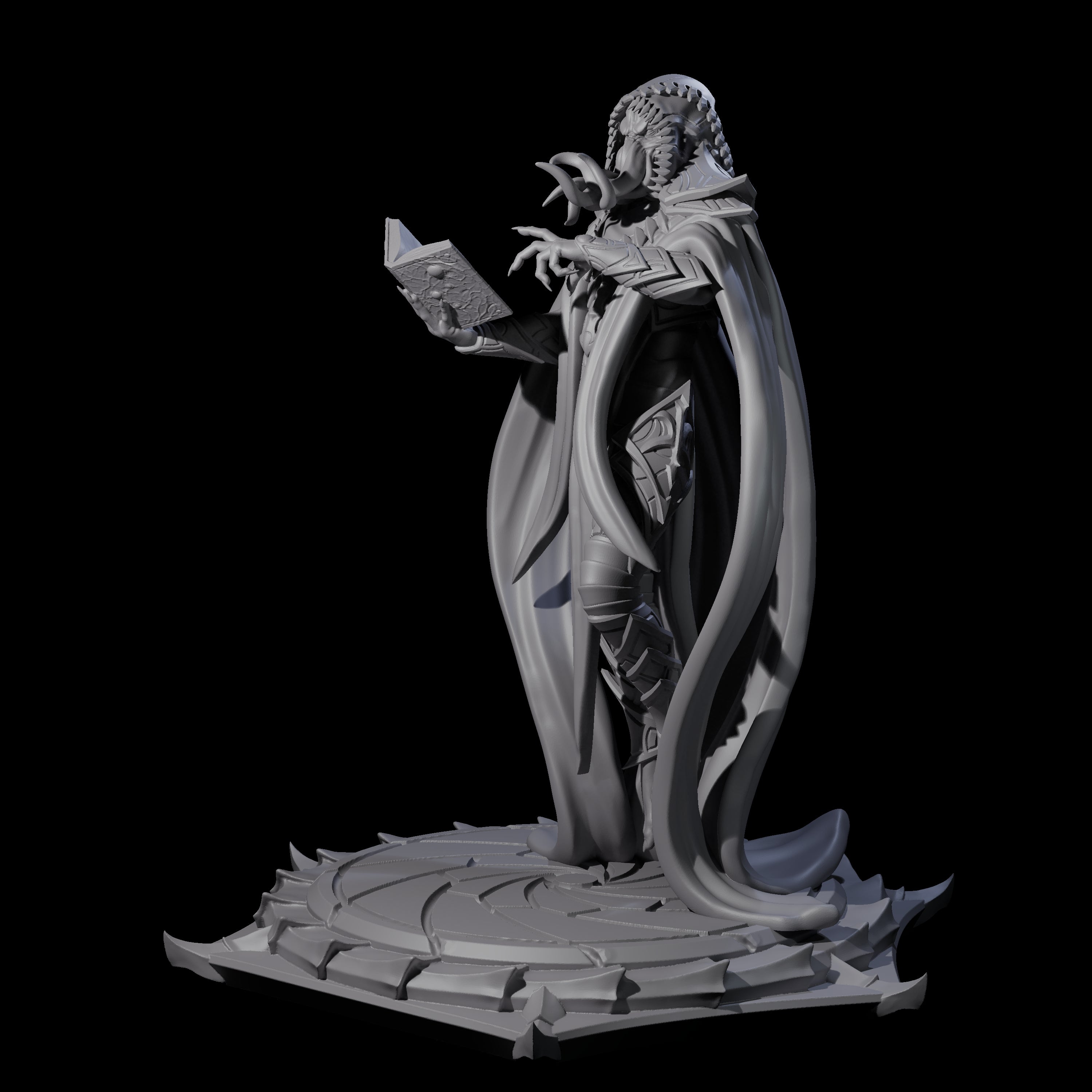 Scheming Mind Flayer Sorcerer C Miniature for Dungeons and Dragons, Pathfinder or other TTRPGs