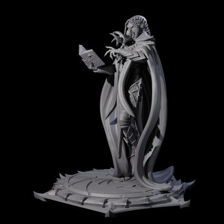 Scheming Mind Flayer Sorcerer C Miniature for Dungeons and Dragons, Pathfinder or other TTRPGs