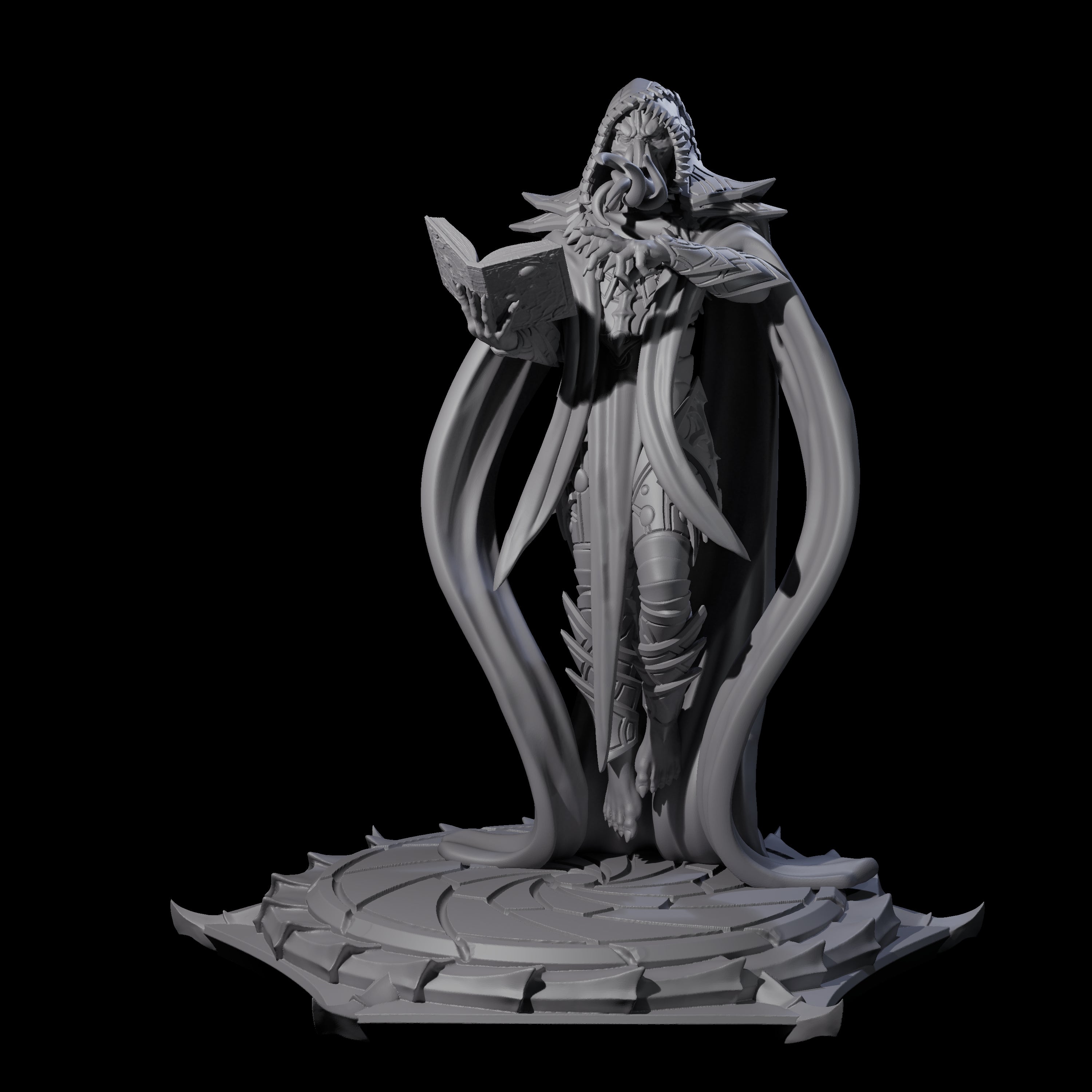 Scheming Mind Flayer Sorcerer C Miniature for Dungeons and Dragons, Pathfinder or other TTRPGs