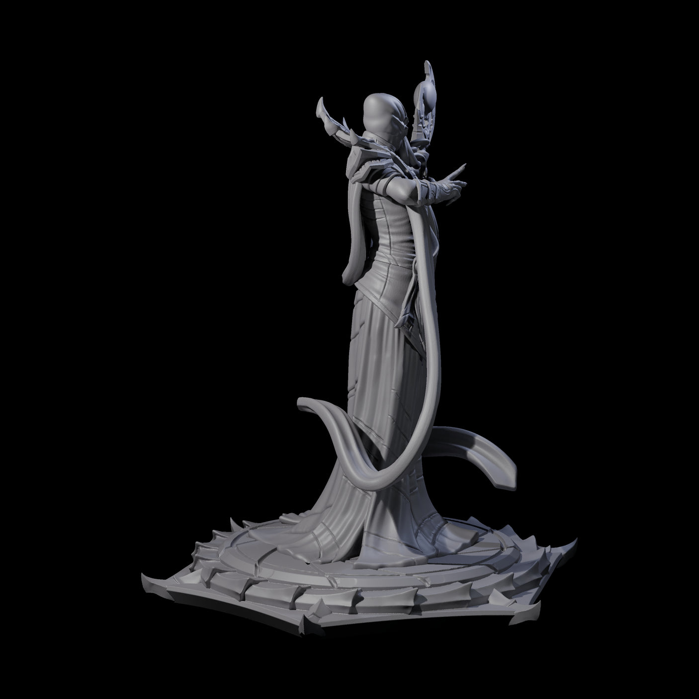 Scheming Mind Flayer Sorcerer D Miniature for Dungeons and Dragons, Pathfinder or other TTRPGs